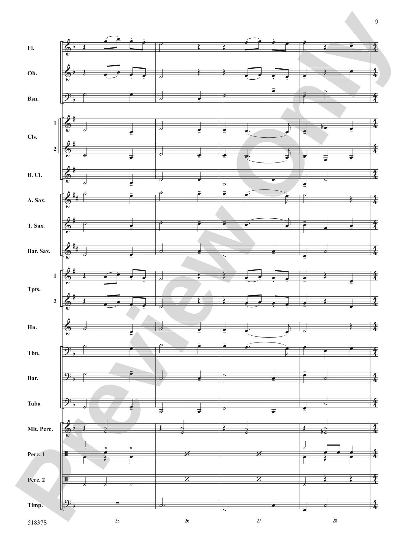 Christmas in Río: Concert Band Conductor Score & Parts