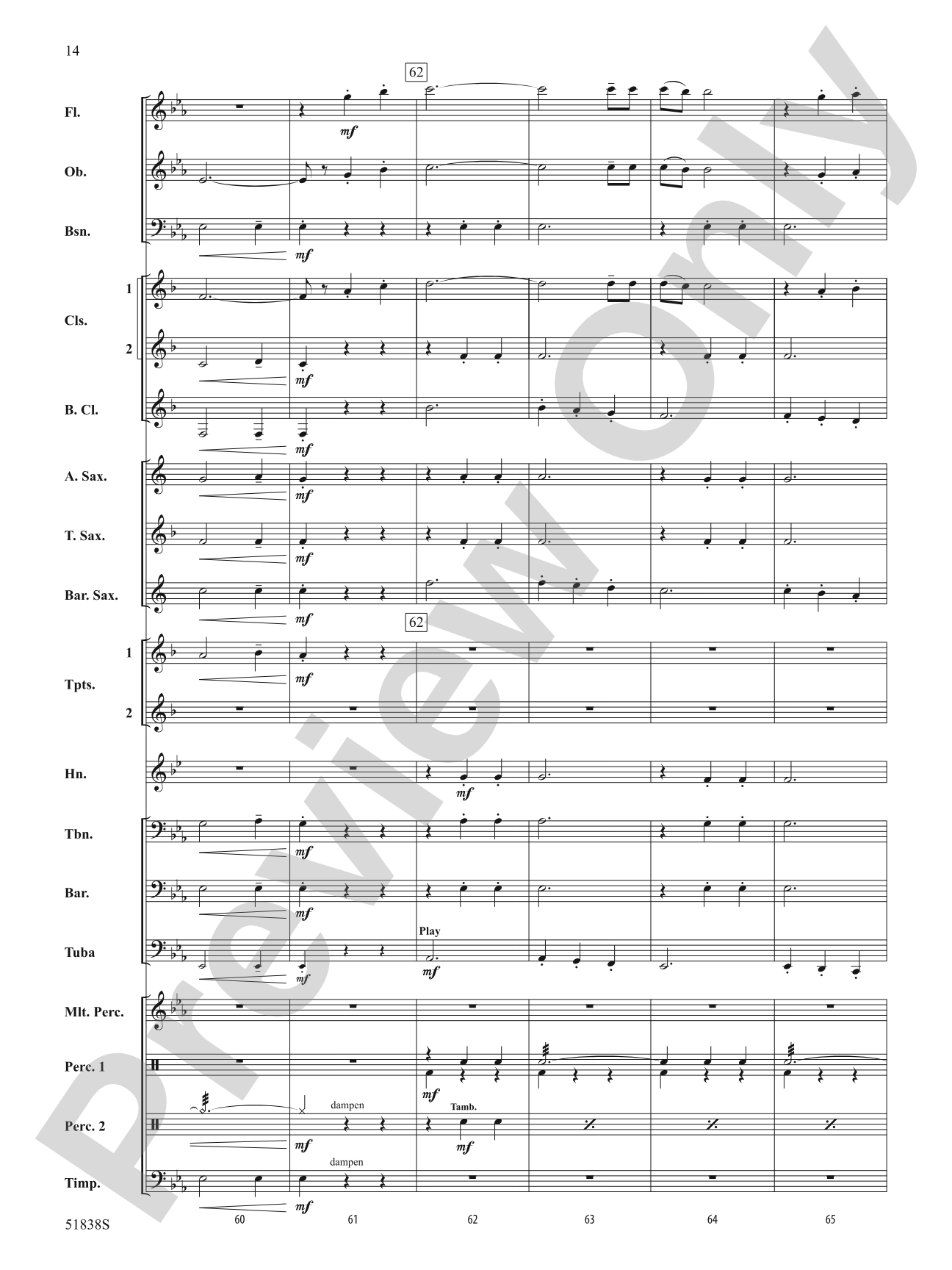 The Cajun Navy: Concert Band Conductor Score & Parts