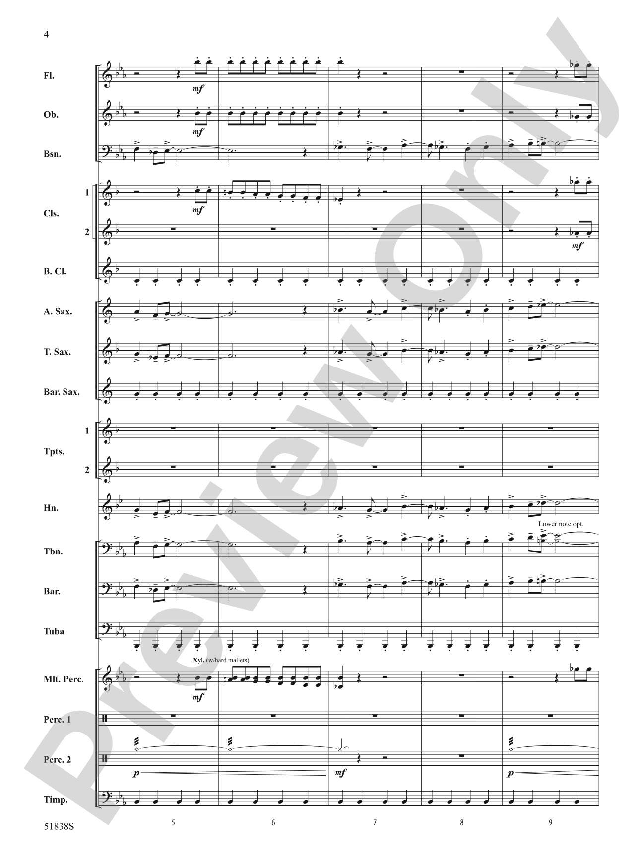 The Cajun Navy: Concert Band Conductor Score & Parts