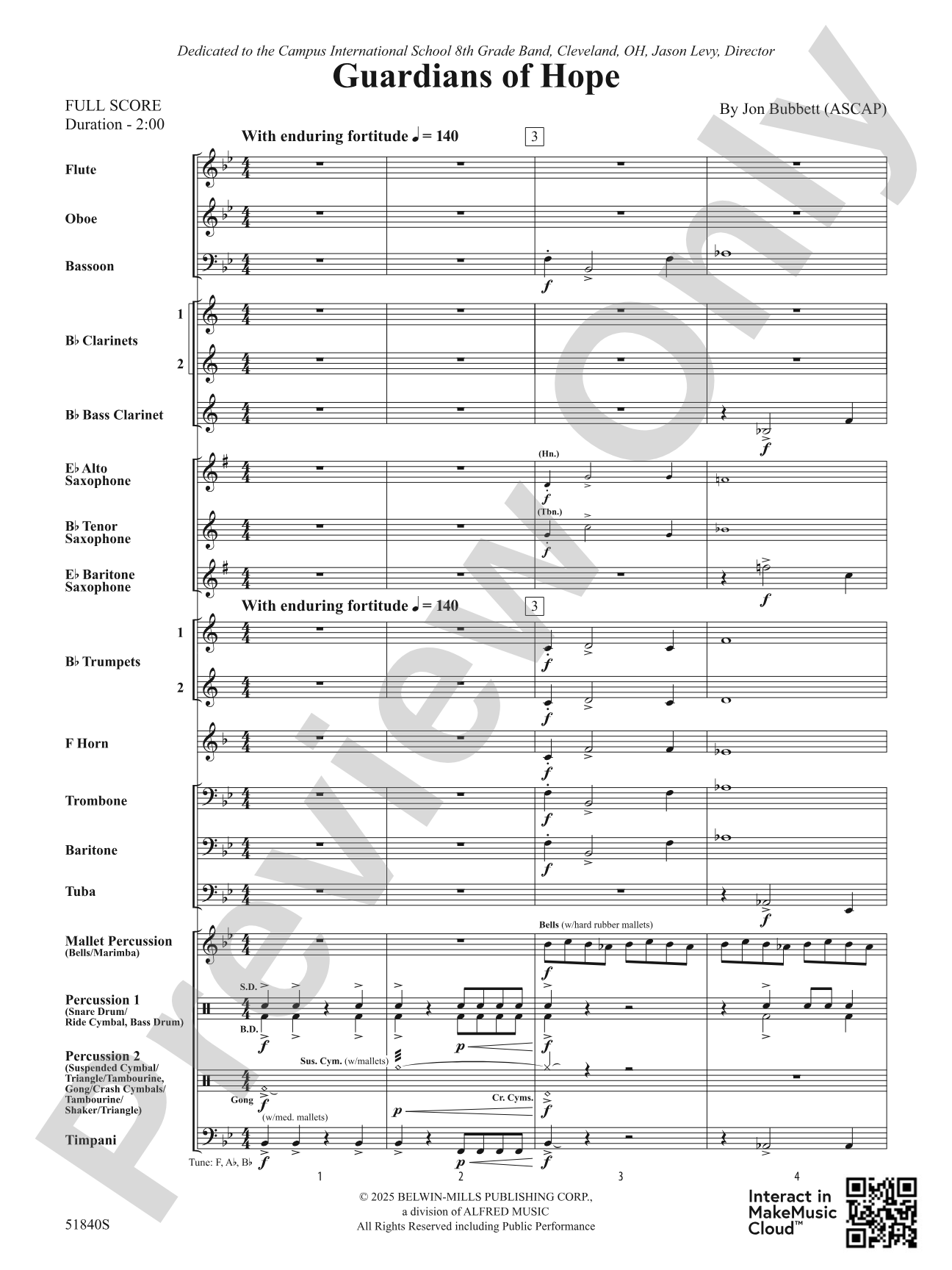 Guardians of Hope: Concert Band Conductor Score & Parts