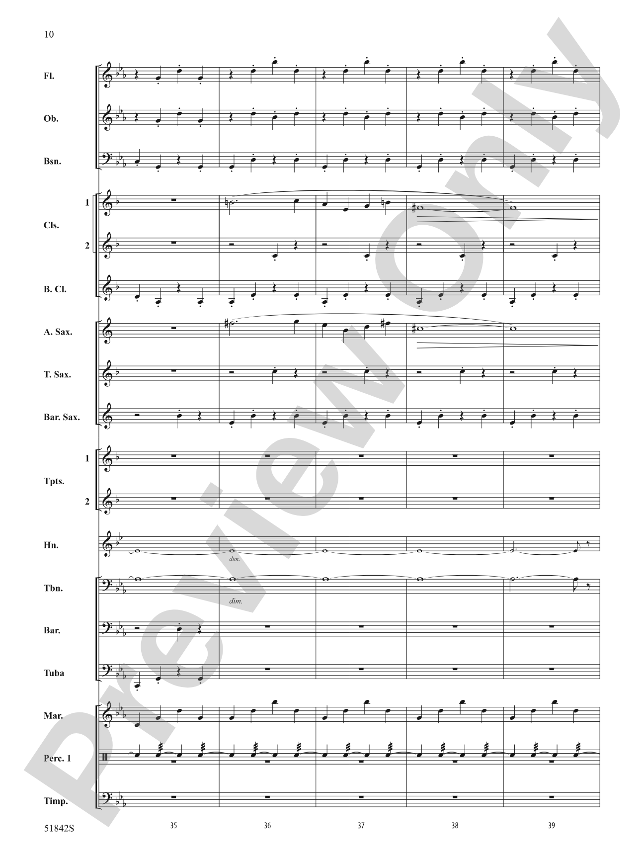 Pavanne: Concert Band Conductor Score & Parts