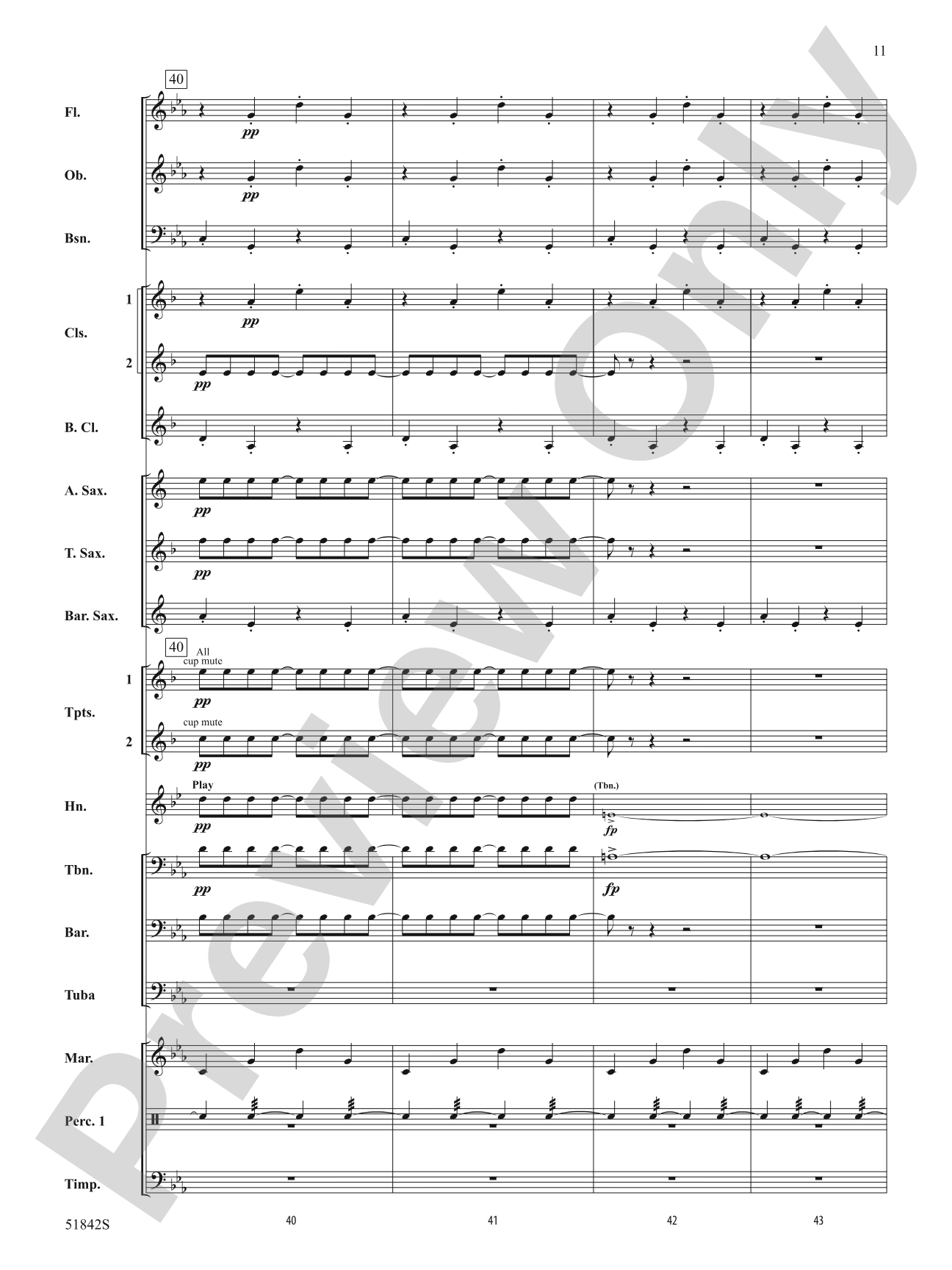 Pavanne: Concert Band Conductor Score & Parts