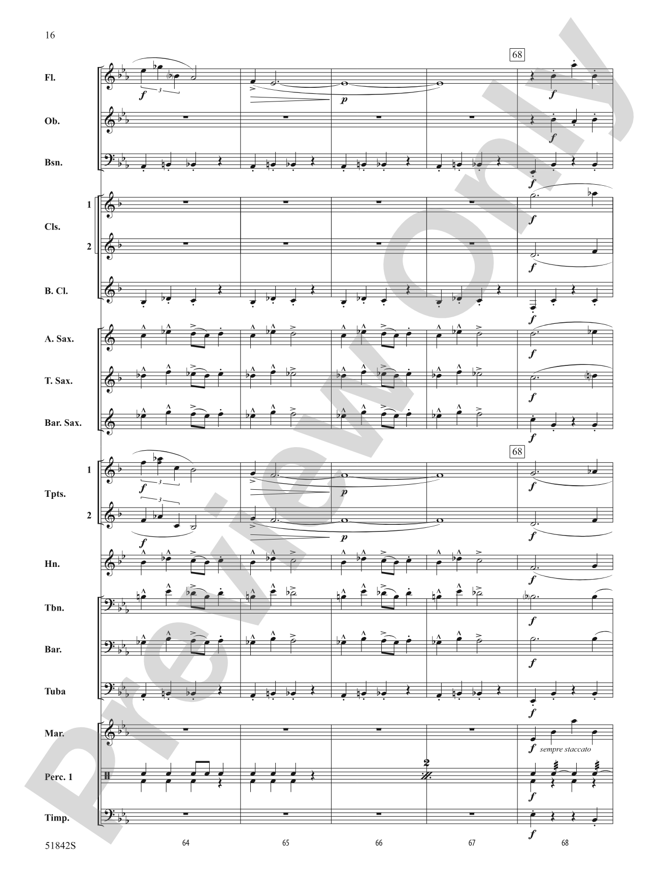 Pavanne: Concert Band Conductor Score & Parts