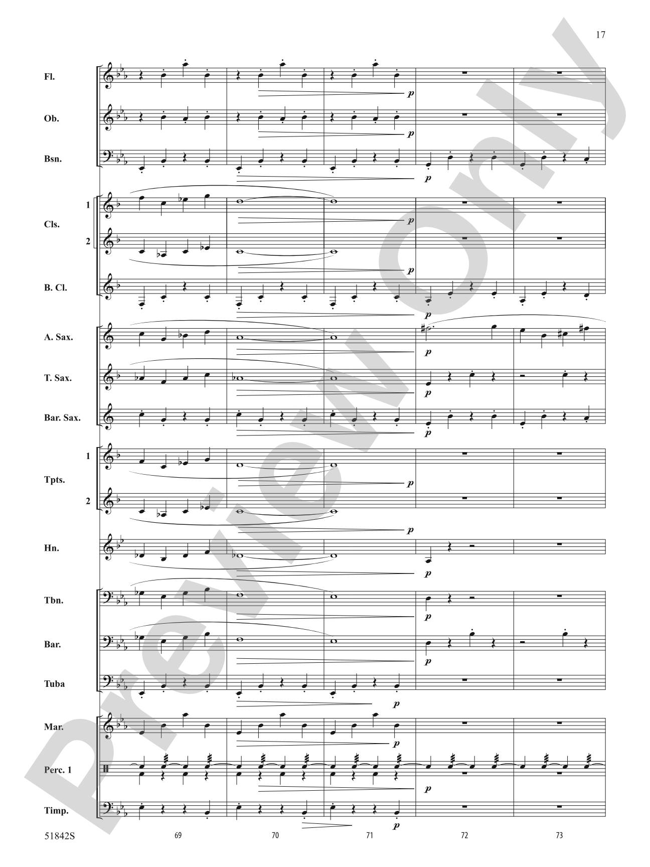 Pavanne: Concert Band Conductor Score & Parts