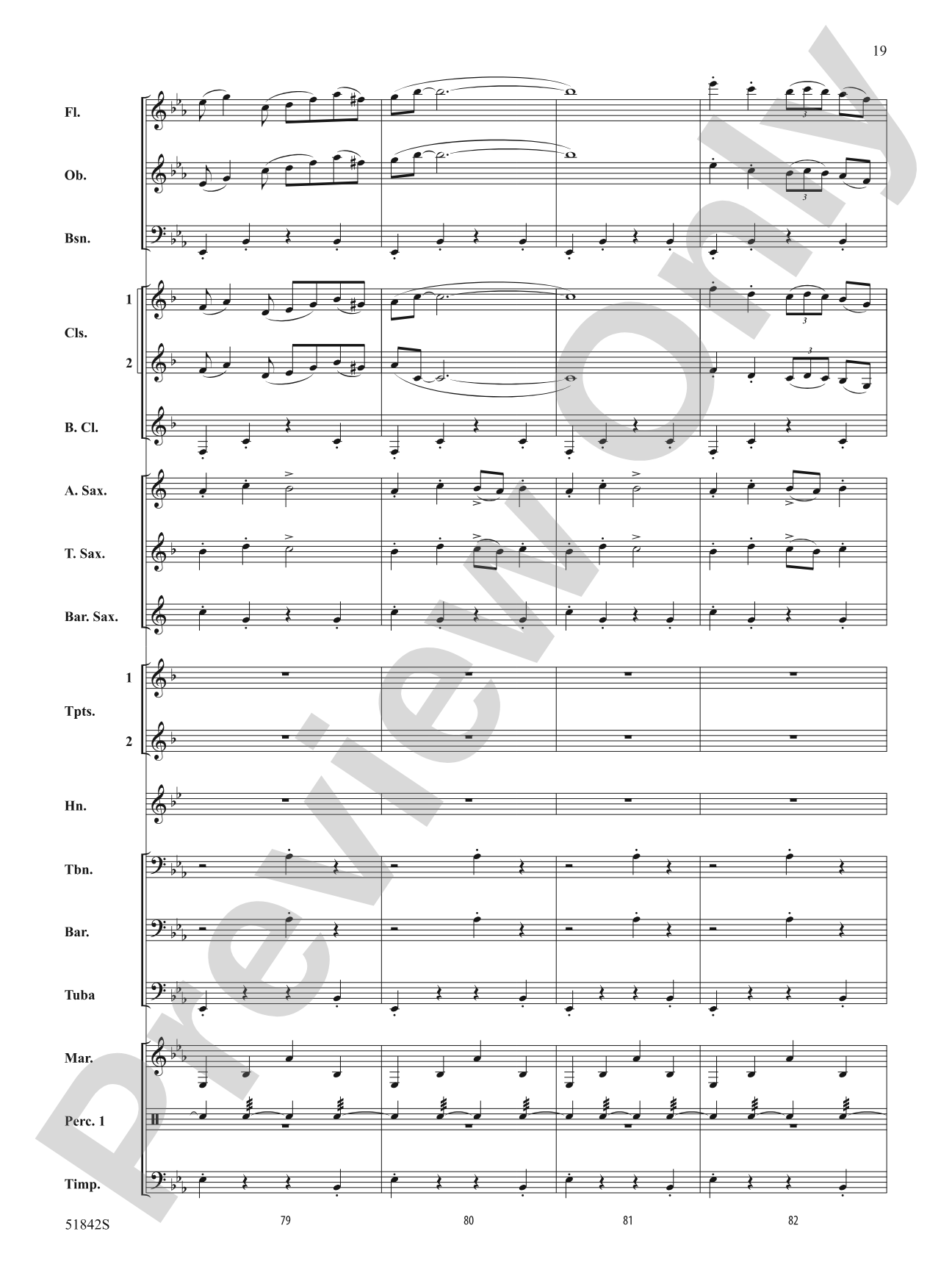 Pavanne: Concert Band Conductor Score & Parts