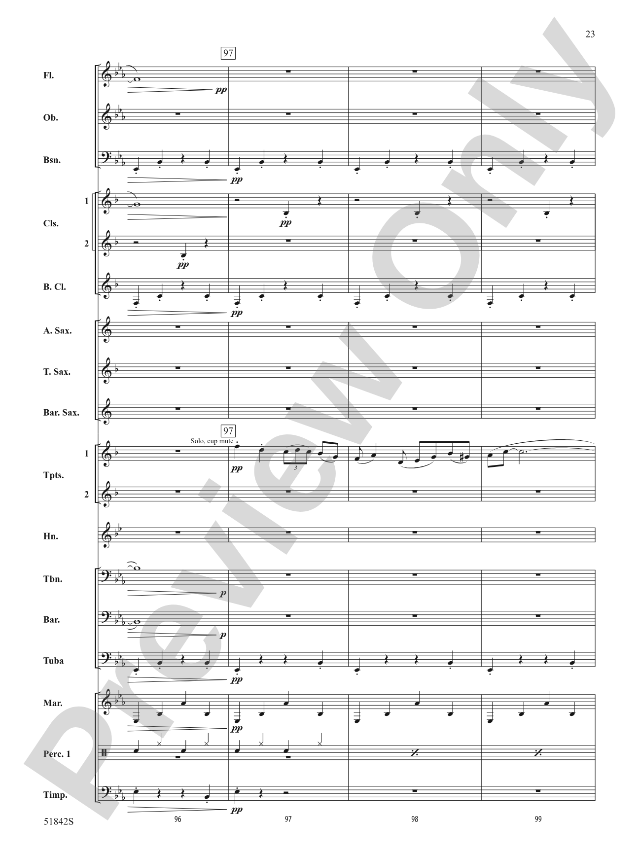Pavanne: Concert Band Conductor Score & Parts