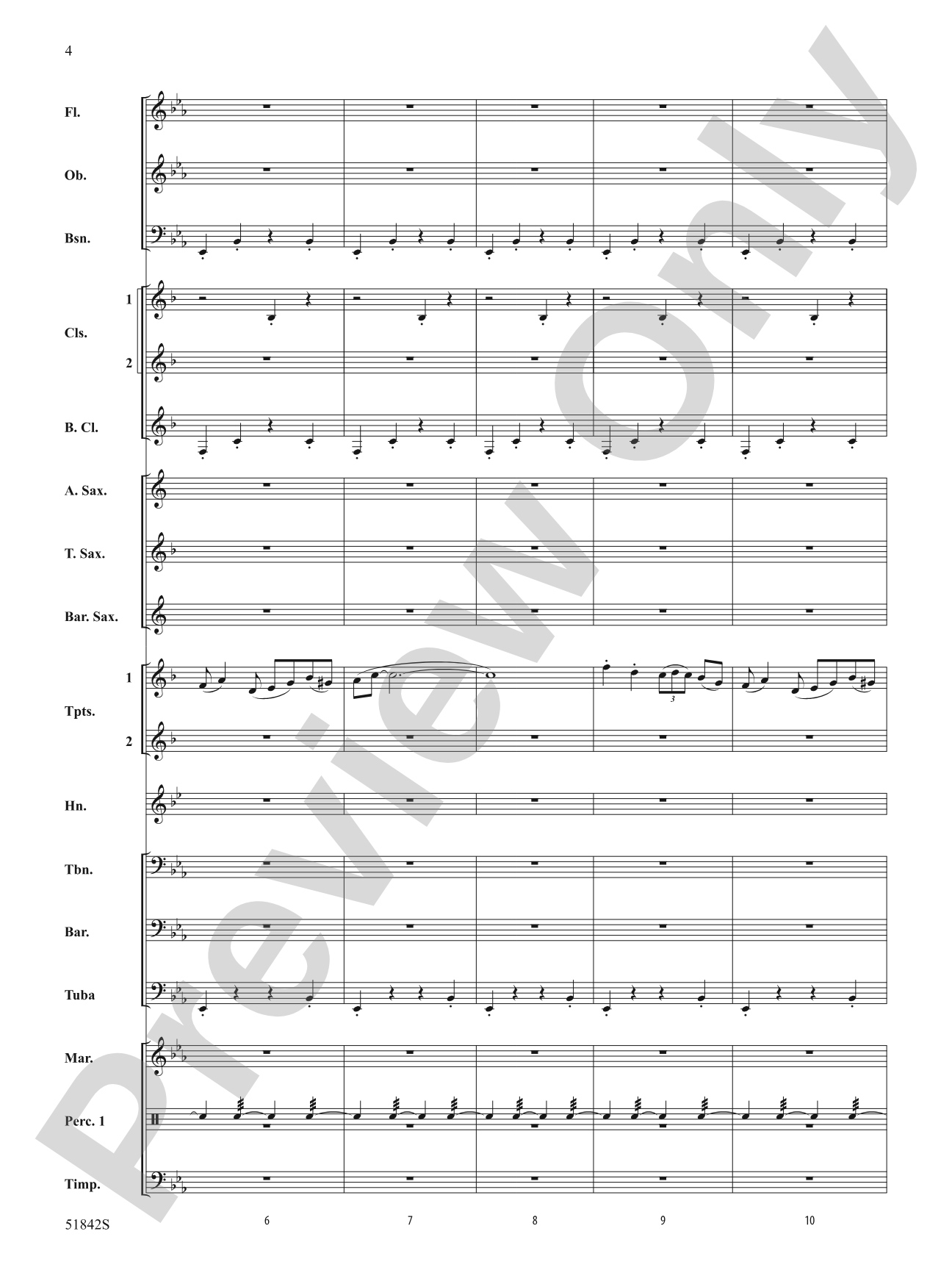 Pavanne: Concert Band Conductor Score & Parts