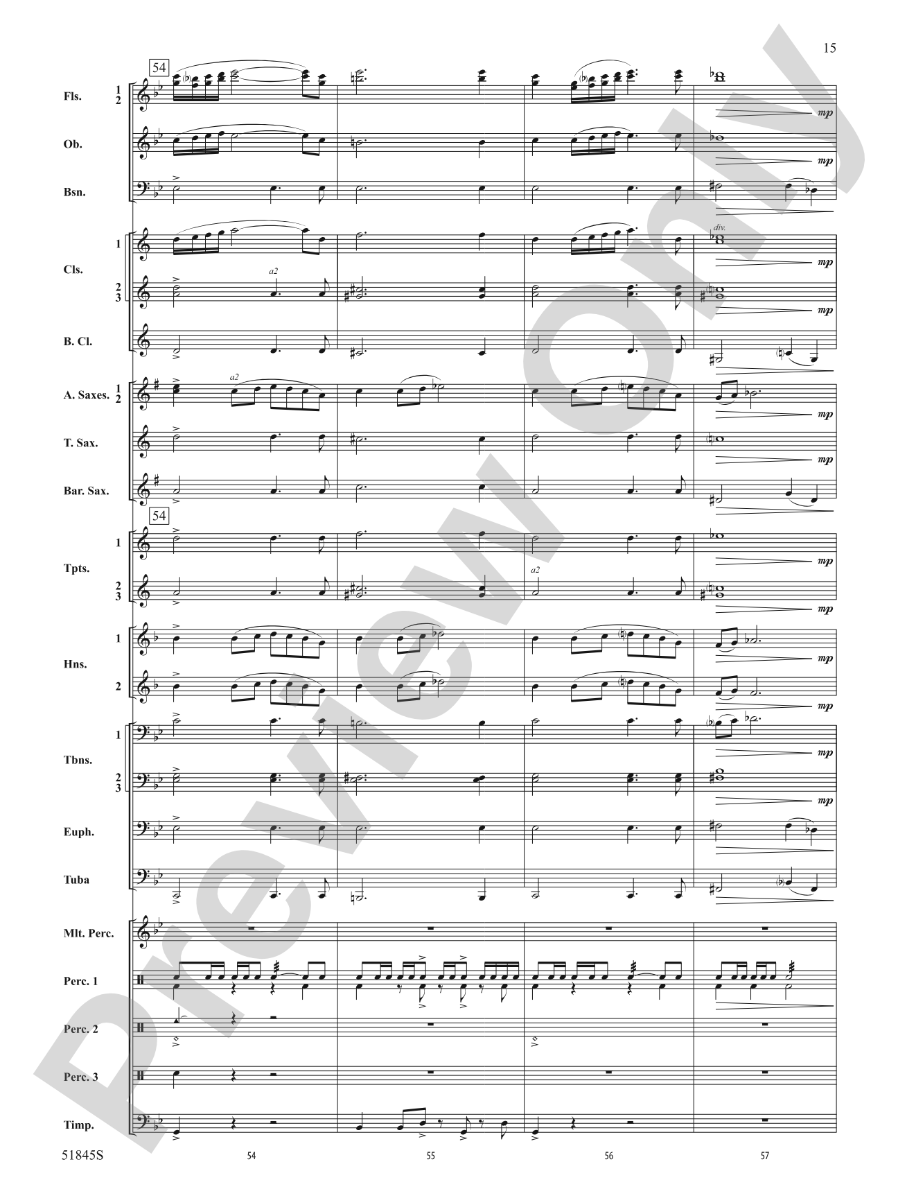 Tirelessly Through the Night...: Concert Band Conductor Score & Parts