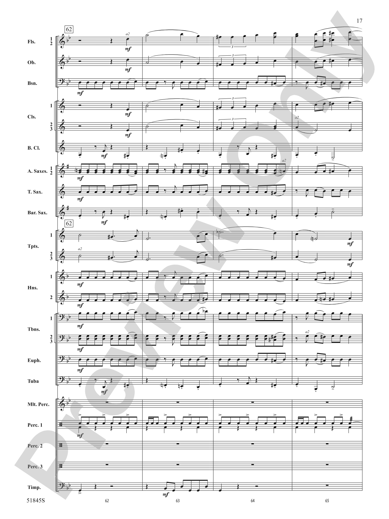 Tirelessly Through the Night...: Concert Band Conductor Score & Parts