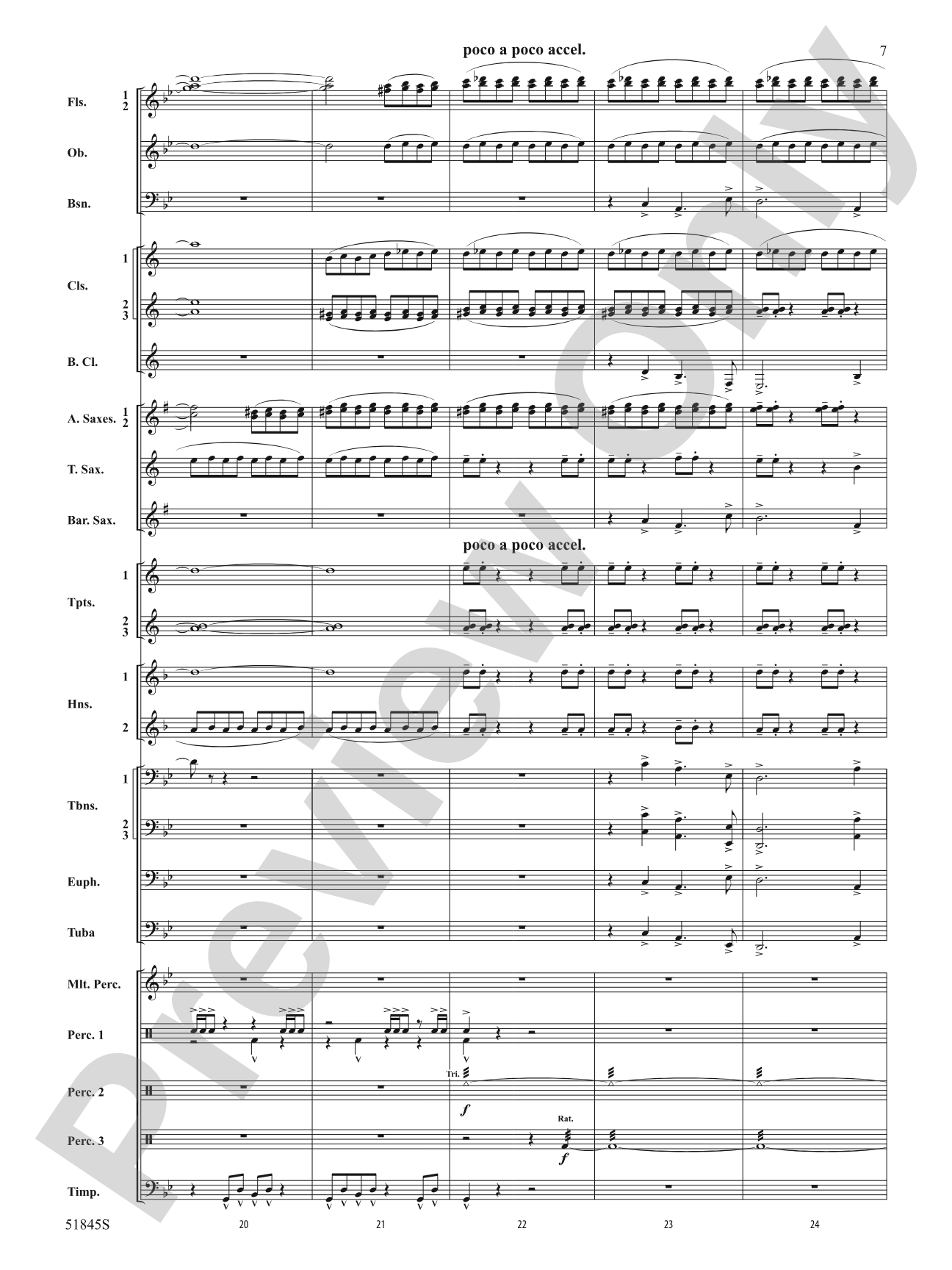Tirelessly Through the Night...: Concert Band Conductor Score & Parts