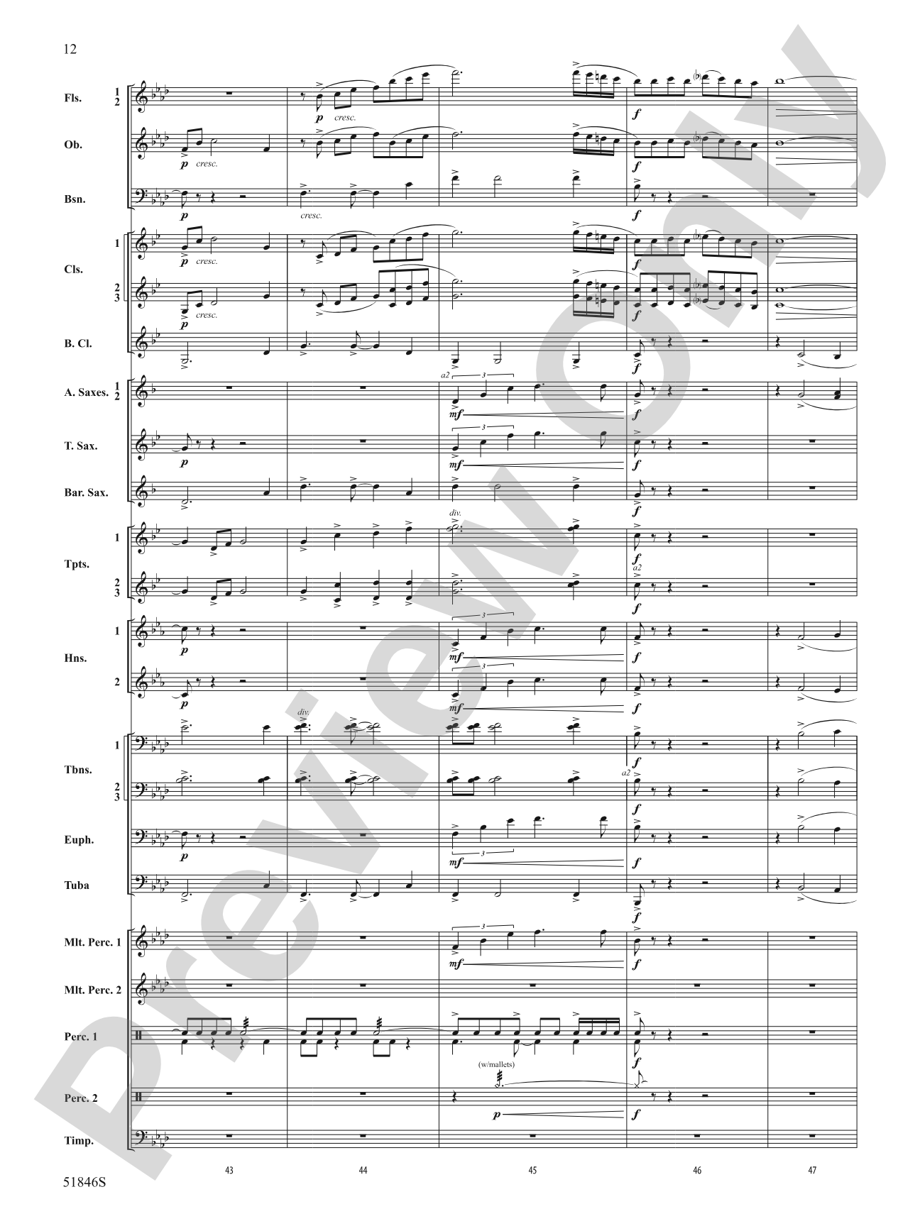The Second Shaman: Concert Band Conductor Score & Parts