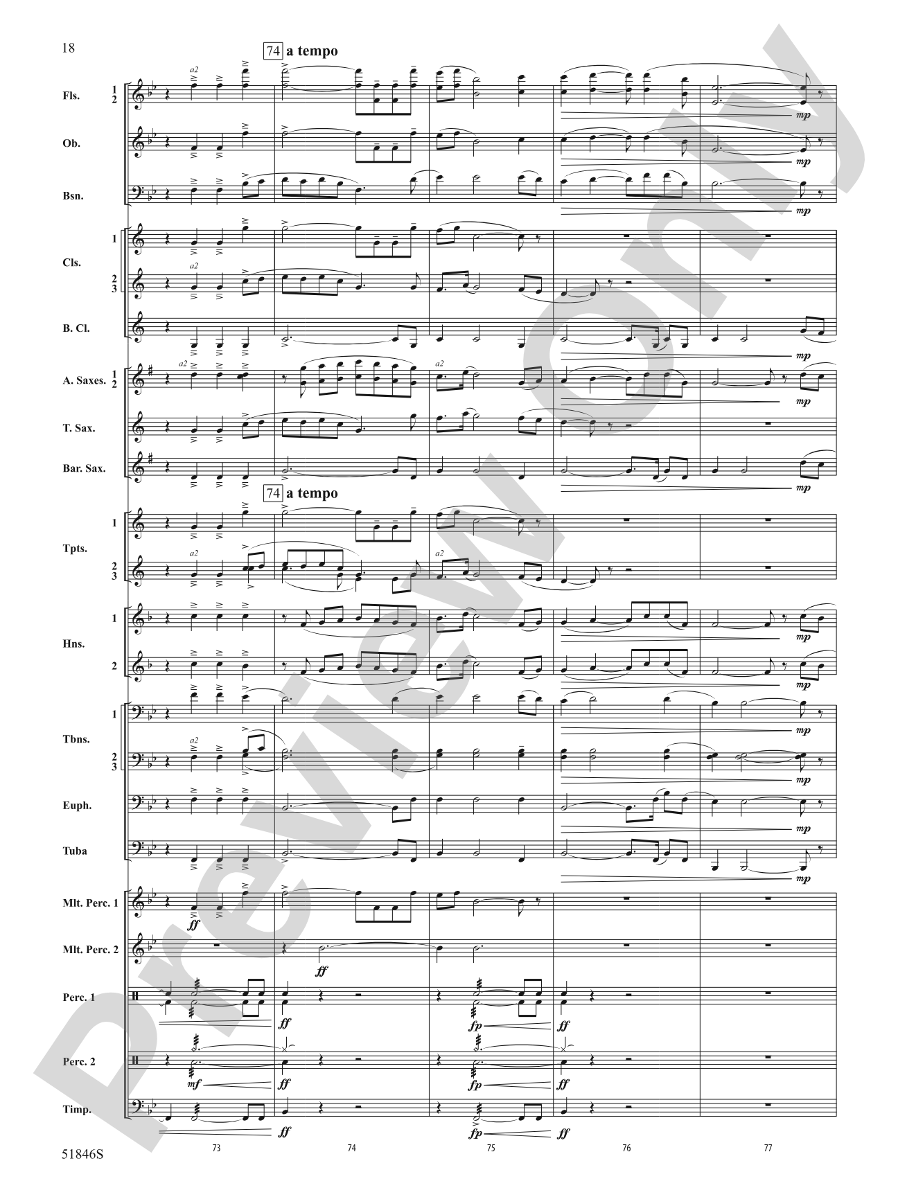 The Second Shaman: Concert Band Conductor Score & Parts