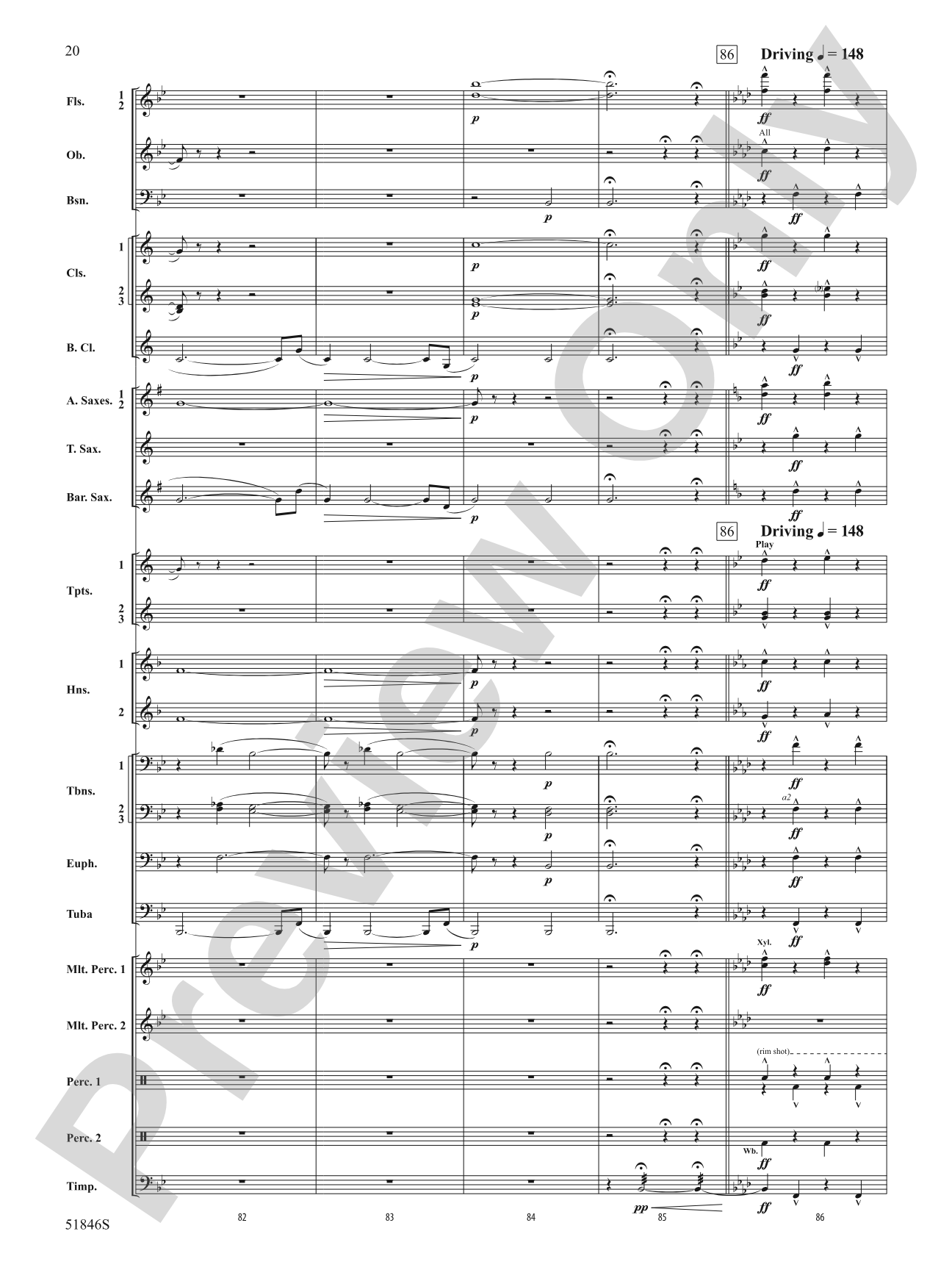 The Second Shaman: Concert Band Conductor Score & Parts