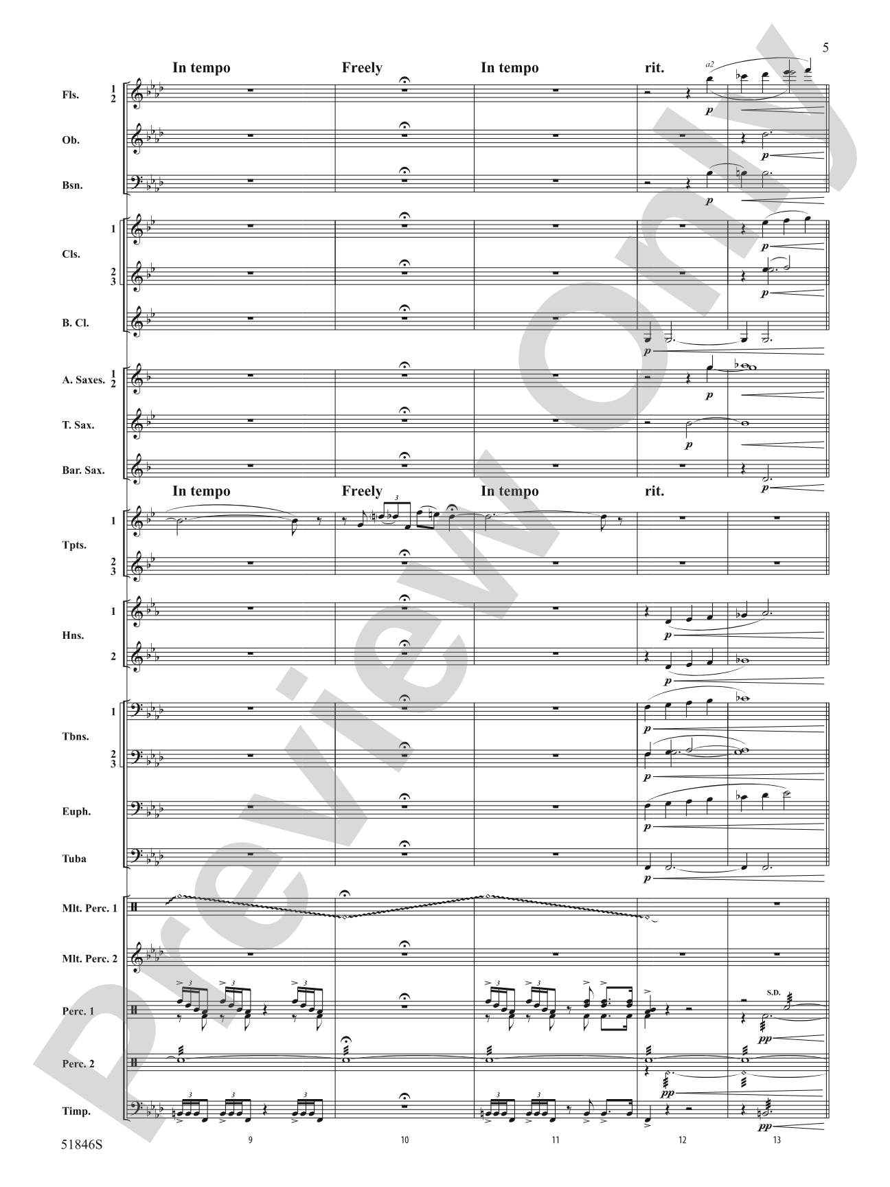 The Second Shaman: Concert Band Conductor Score & Parts