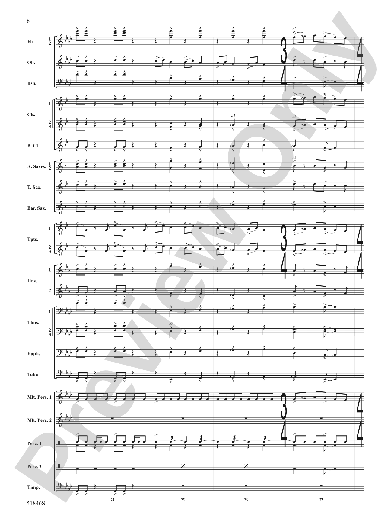 The Second Shaman: Concert Band Conductor Score & Parts