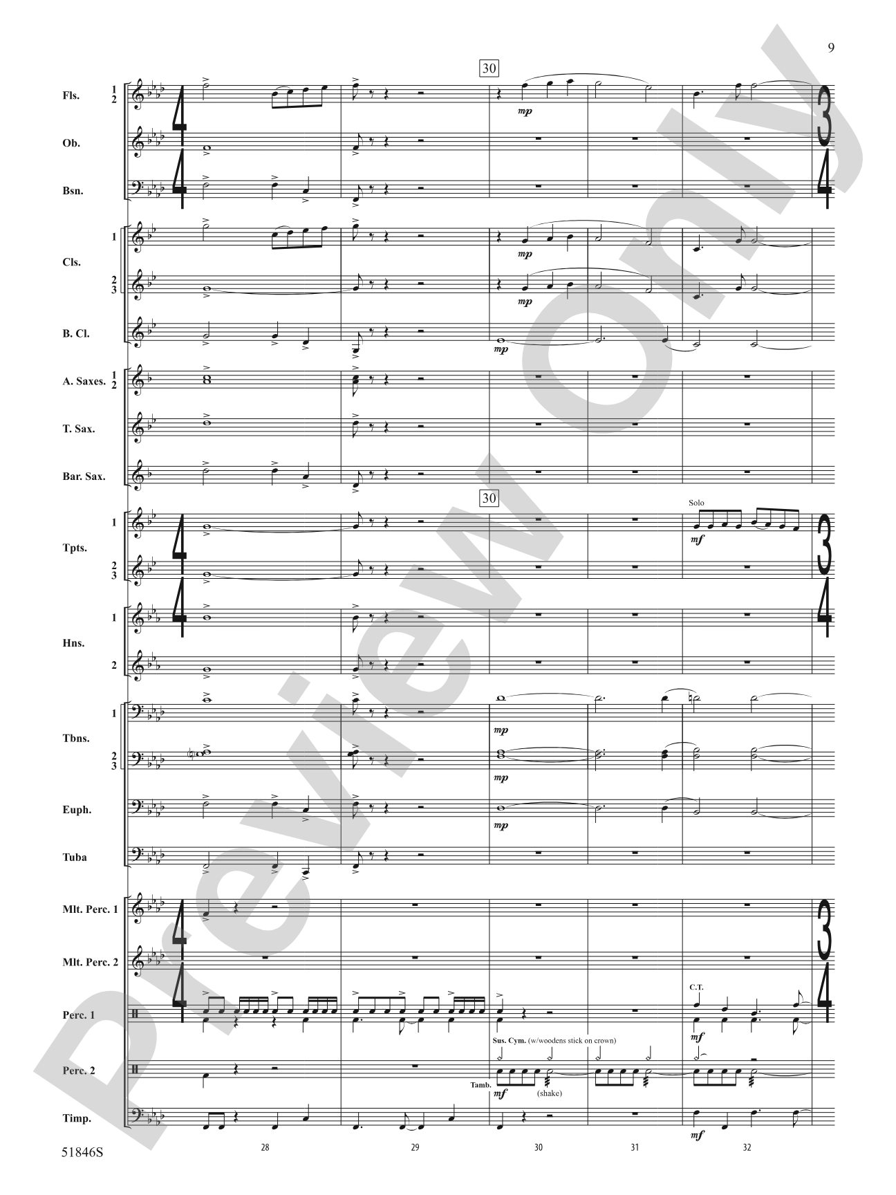 The Second Shaman: Concert Band Conductor Score & Parts