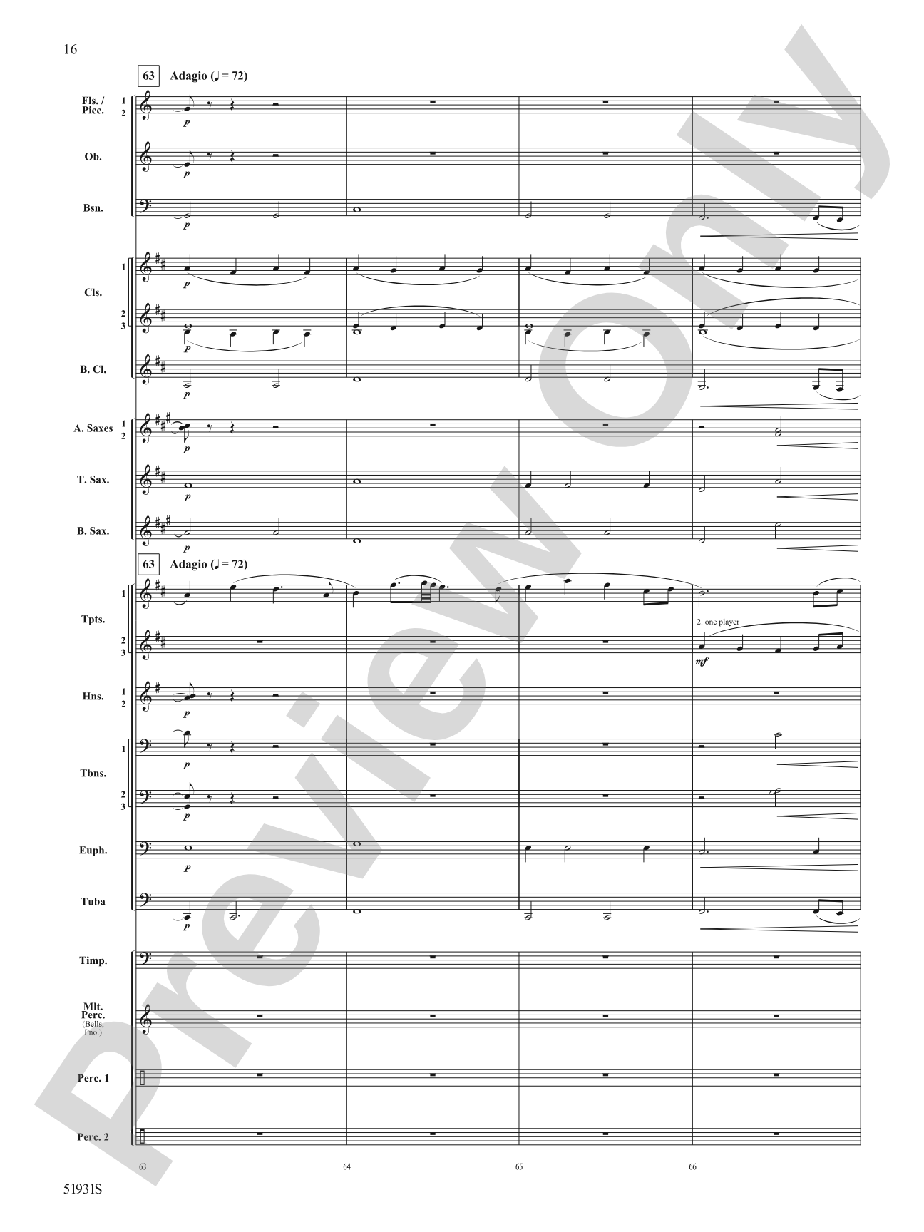 The Trace: Concert Band Conductor Score & Parts