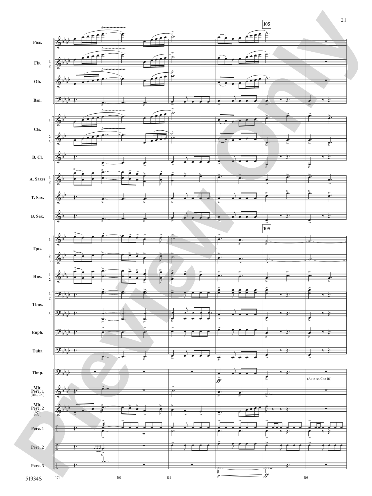 Pirates Revenge: Concert Band Conductor Score & Parts