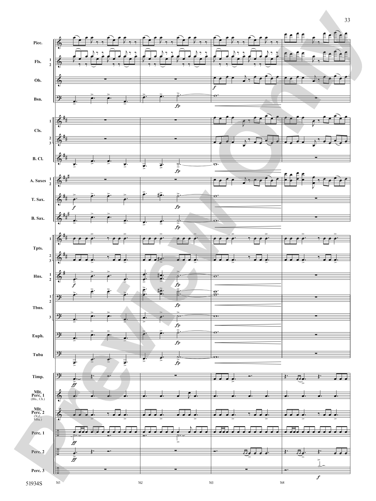 Pirates Revenge: Concert Band Conductor Score & Parts