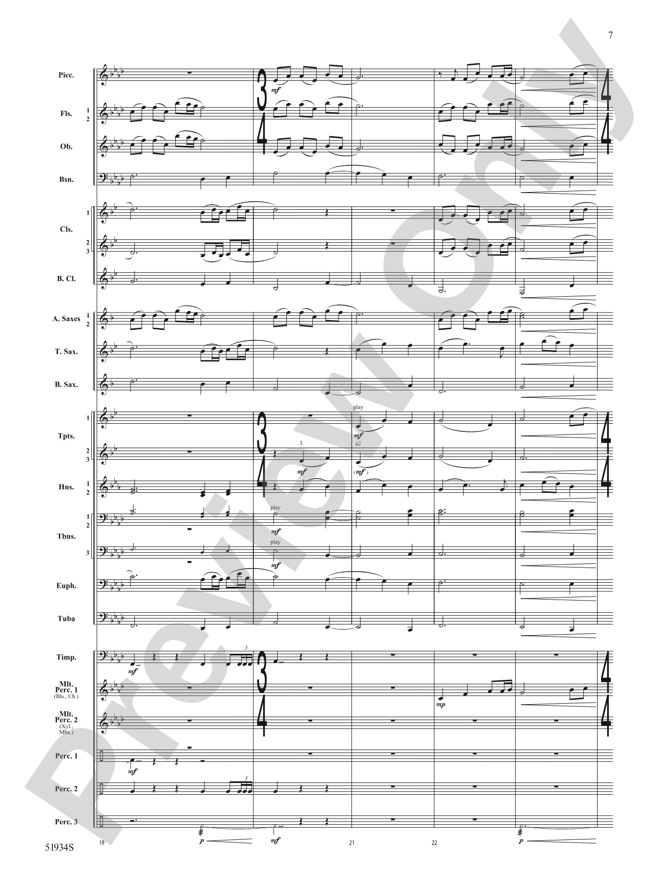 Pirates Revenge: Concert Band Conductor Score & Parts