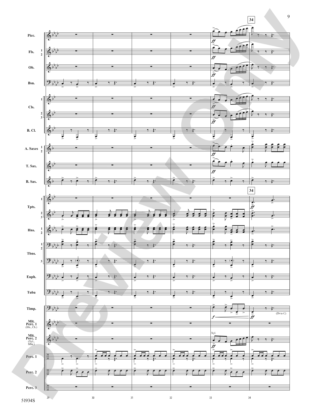 Pirates Revenge: Concert Band Conductor Score & Parts