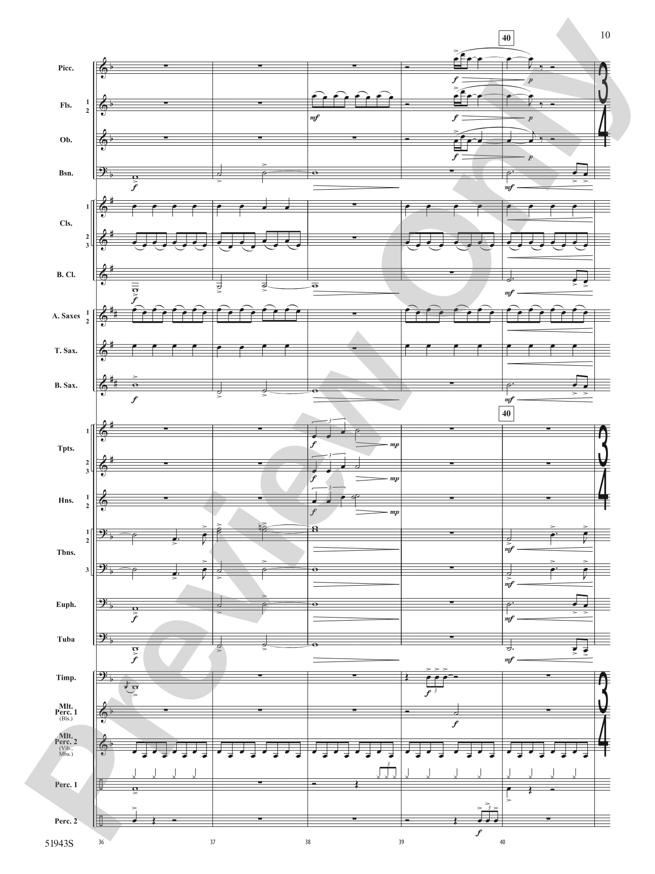 Rising From the Earth: Concert Band Conductor Score & Parts