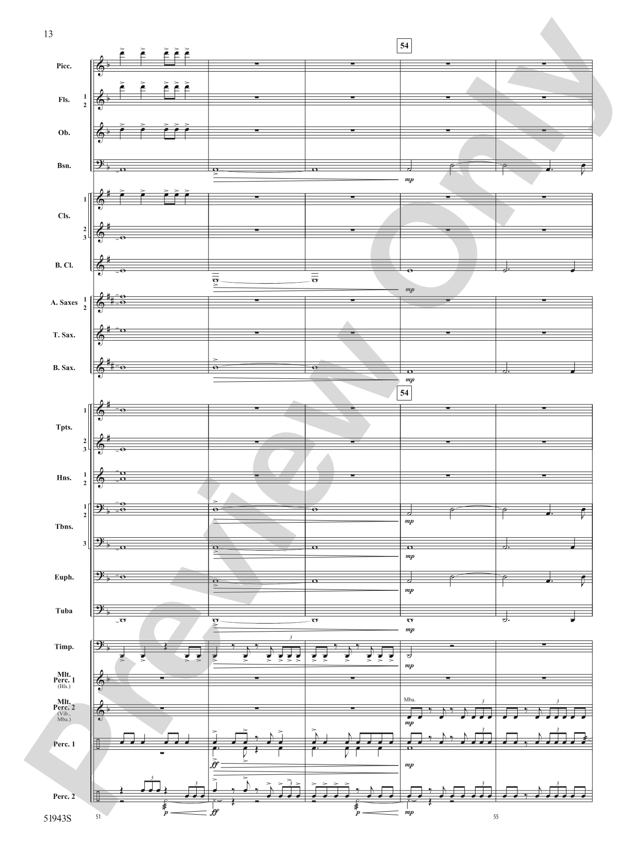 Rising From the Earth: Concert Band Conductor Score & Parts
