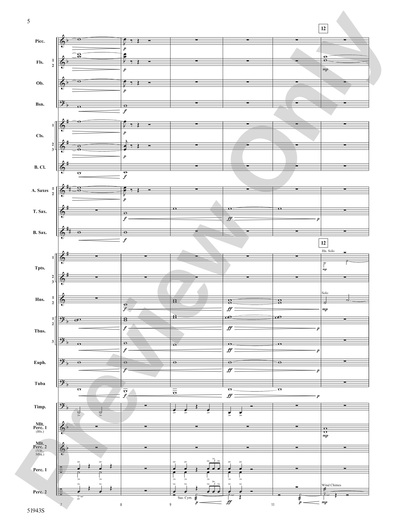 Rising From the Earth: Concert Band Conductor Score & Parts