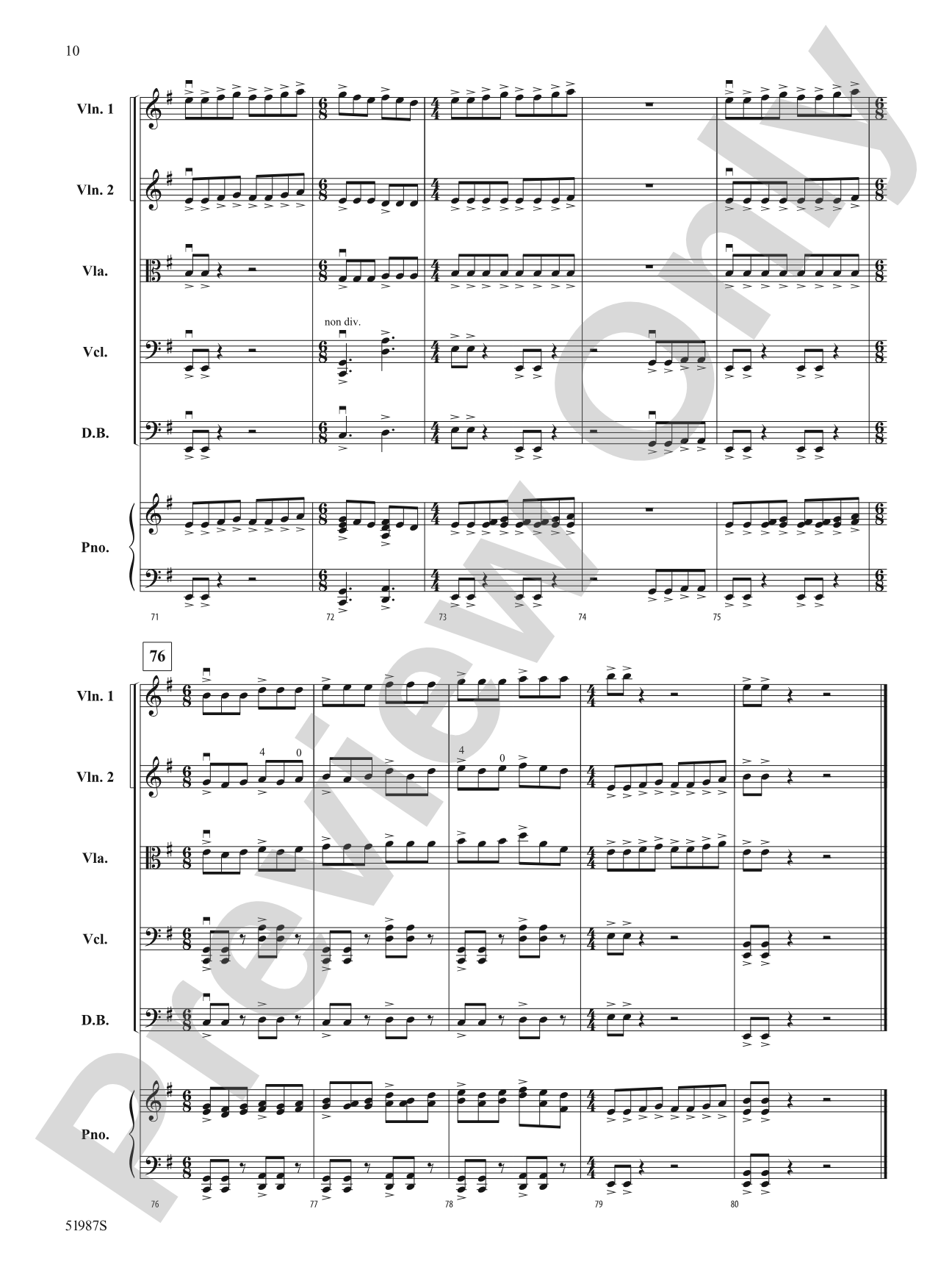 Force of Nature: String Orchestra Conductor Score & Parts