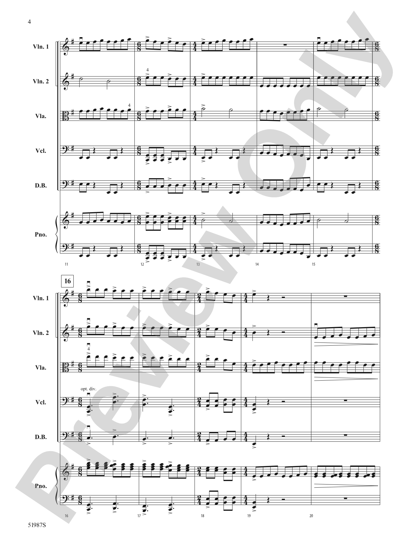 Force of Nature: String Orchestra Conductor Score & Parts