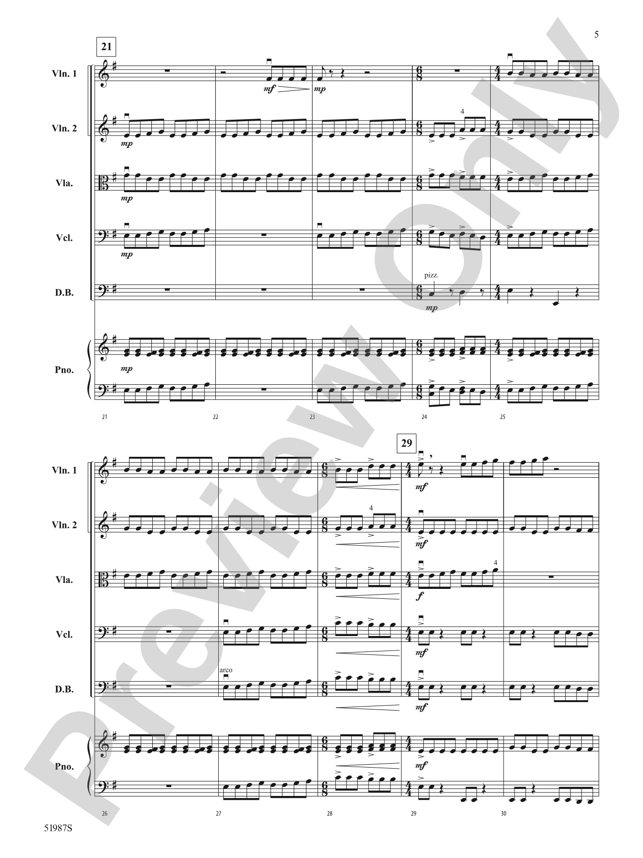 Force of Nature: String Orchestra Conductor Score & Parts