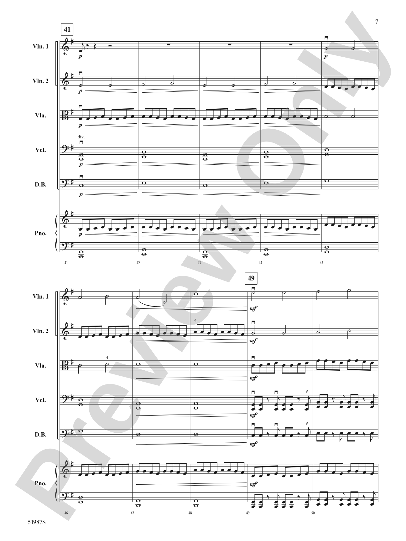 Force of Nature: String Orchestra Conductor Score & Parts