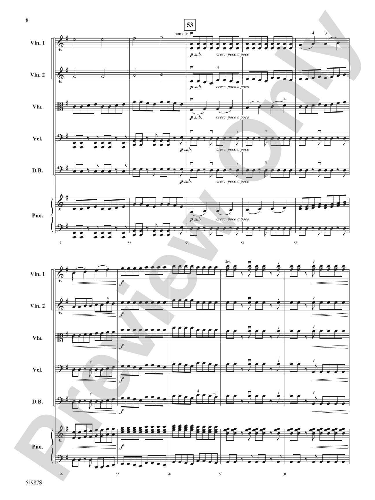 Force of Nature: String Orchestra Conductor Score & Parts