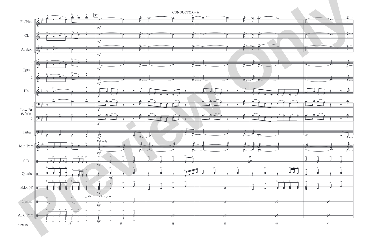 Illusion: Marching Band Conductor Score & Parts