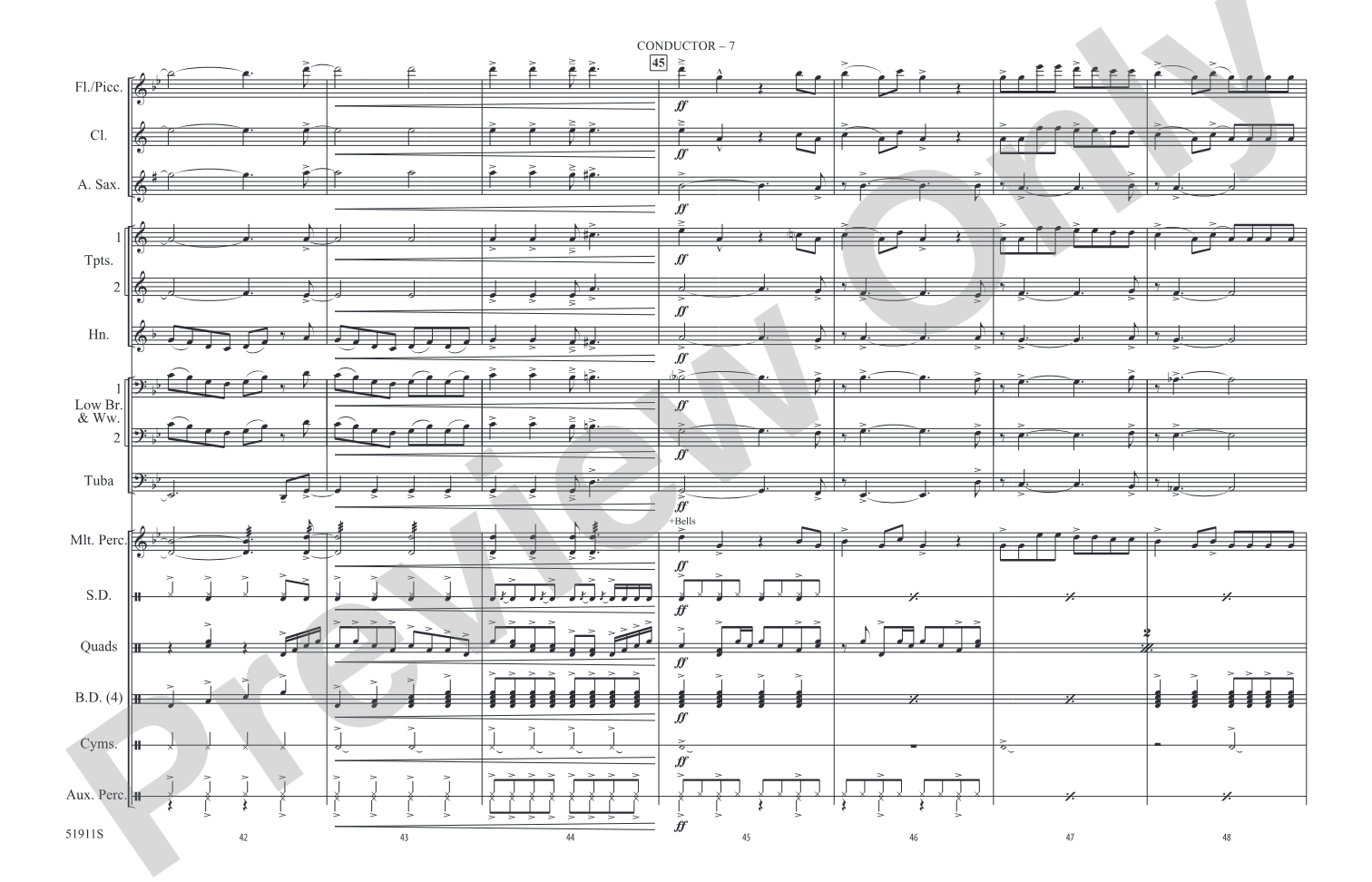 Illusion: Marching Band Conductor Score & Parts