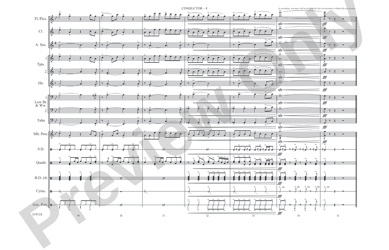Illusion: Marching Band Conductor Score & Parts