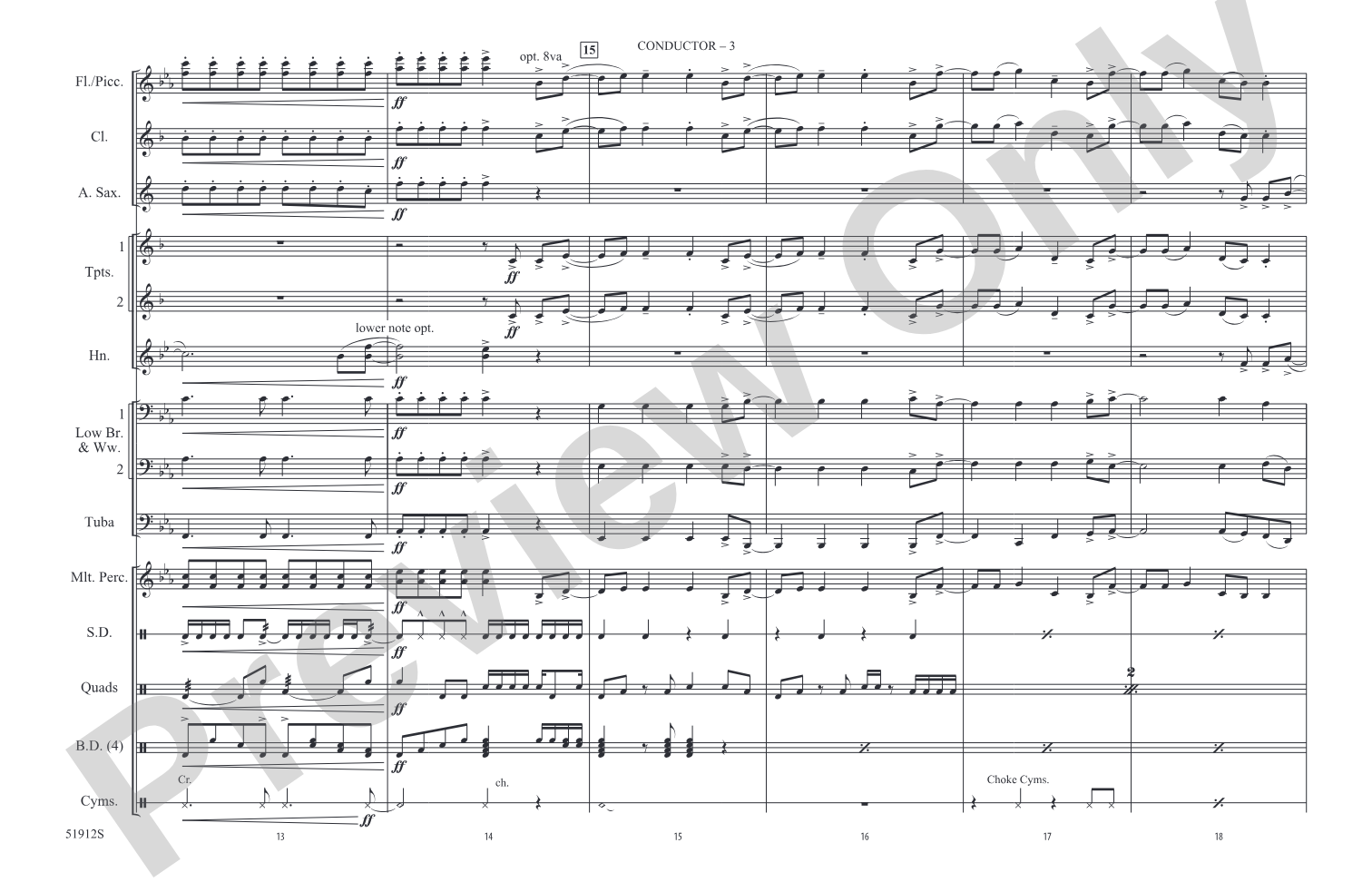 Hot N Cold: Marching Band Conductor Score & Parts