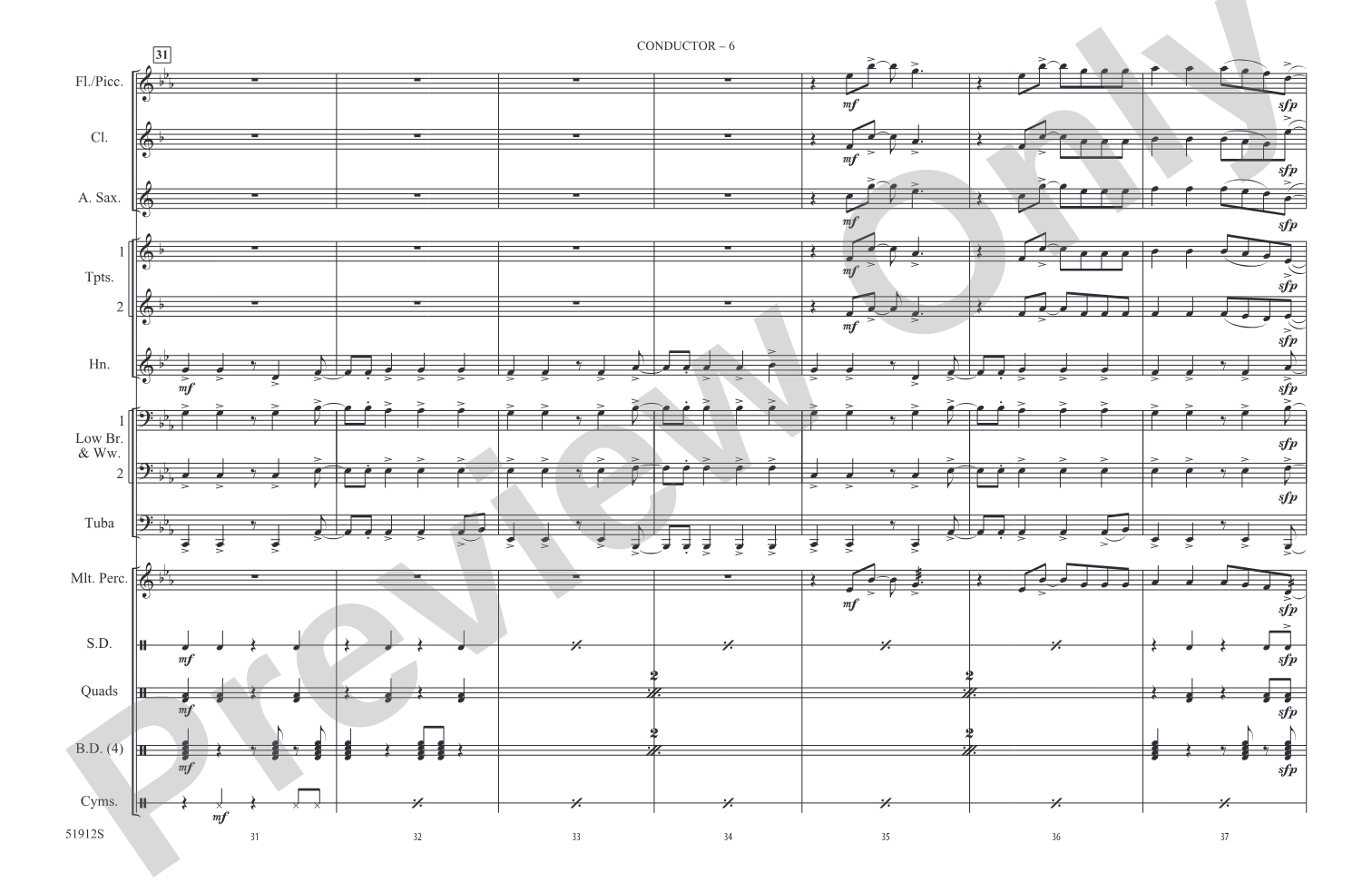 Hot N Cold: Marching Band Conductor Score & Parts