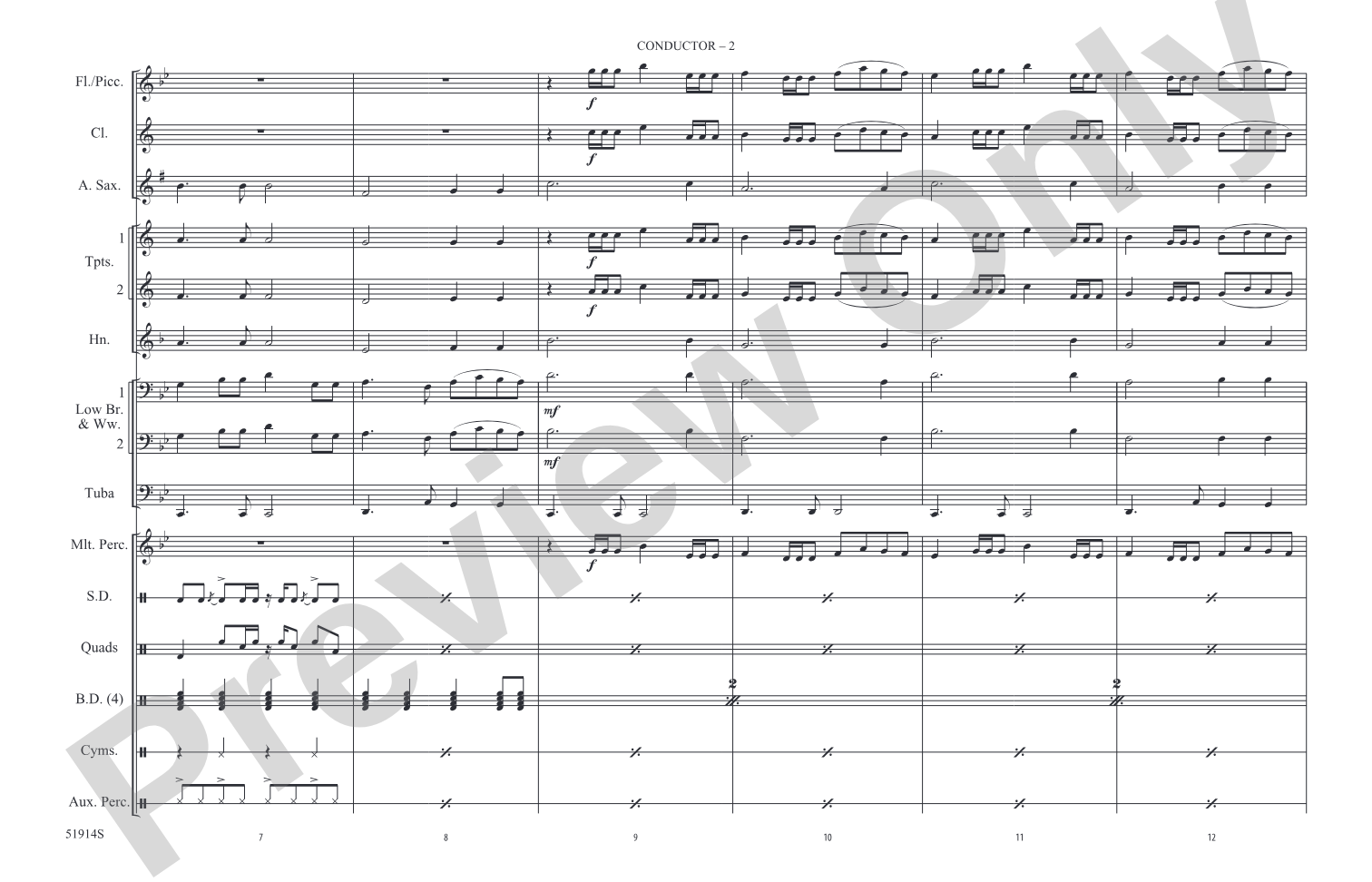 Espresso: Marching Band Conductor Score & Parts