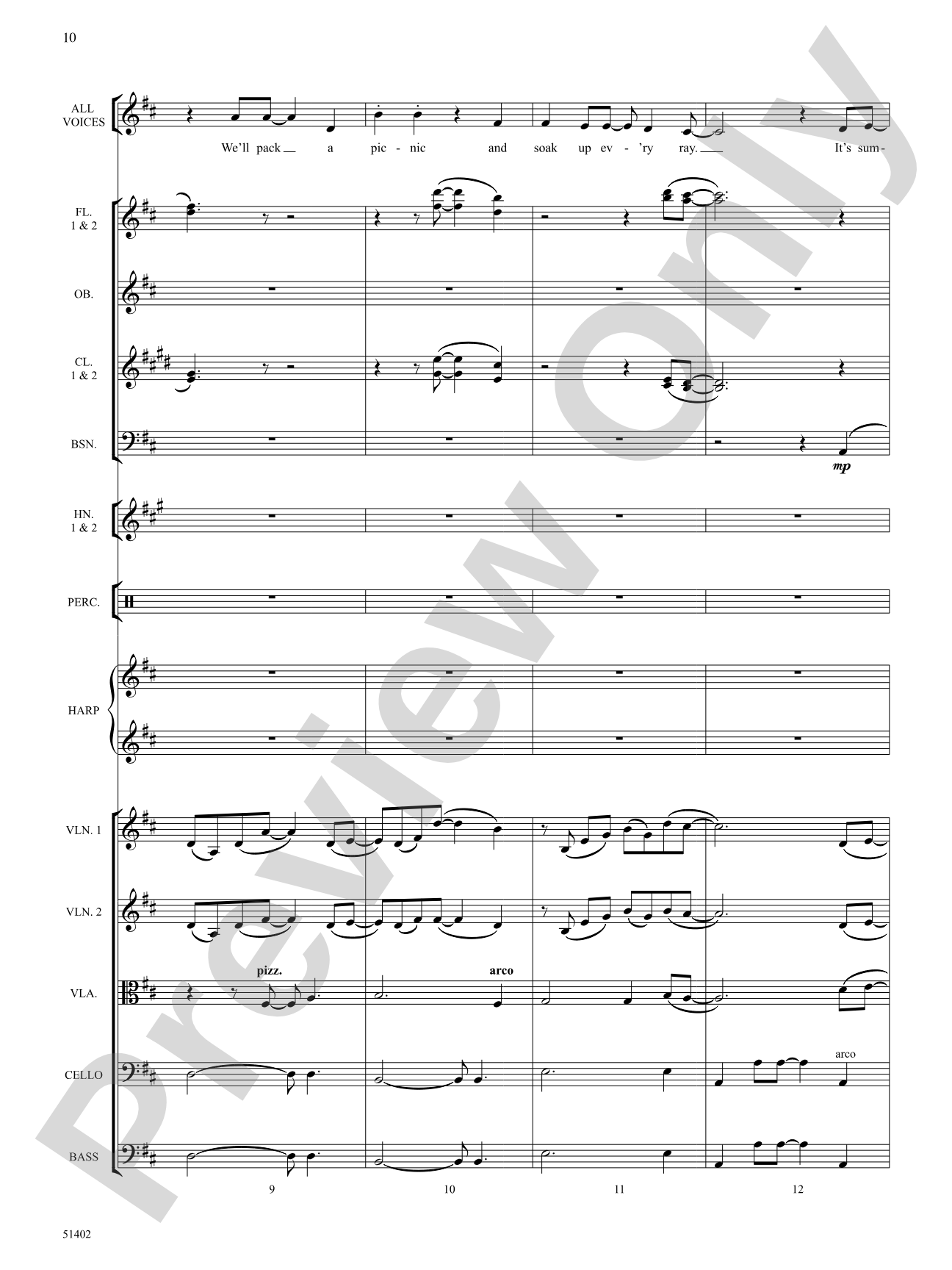 Four Seasonal Rounds: Orchestration
