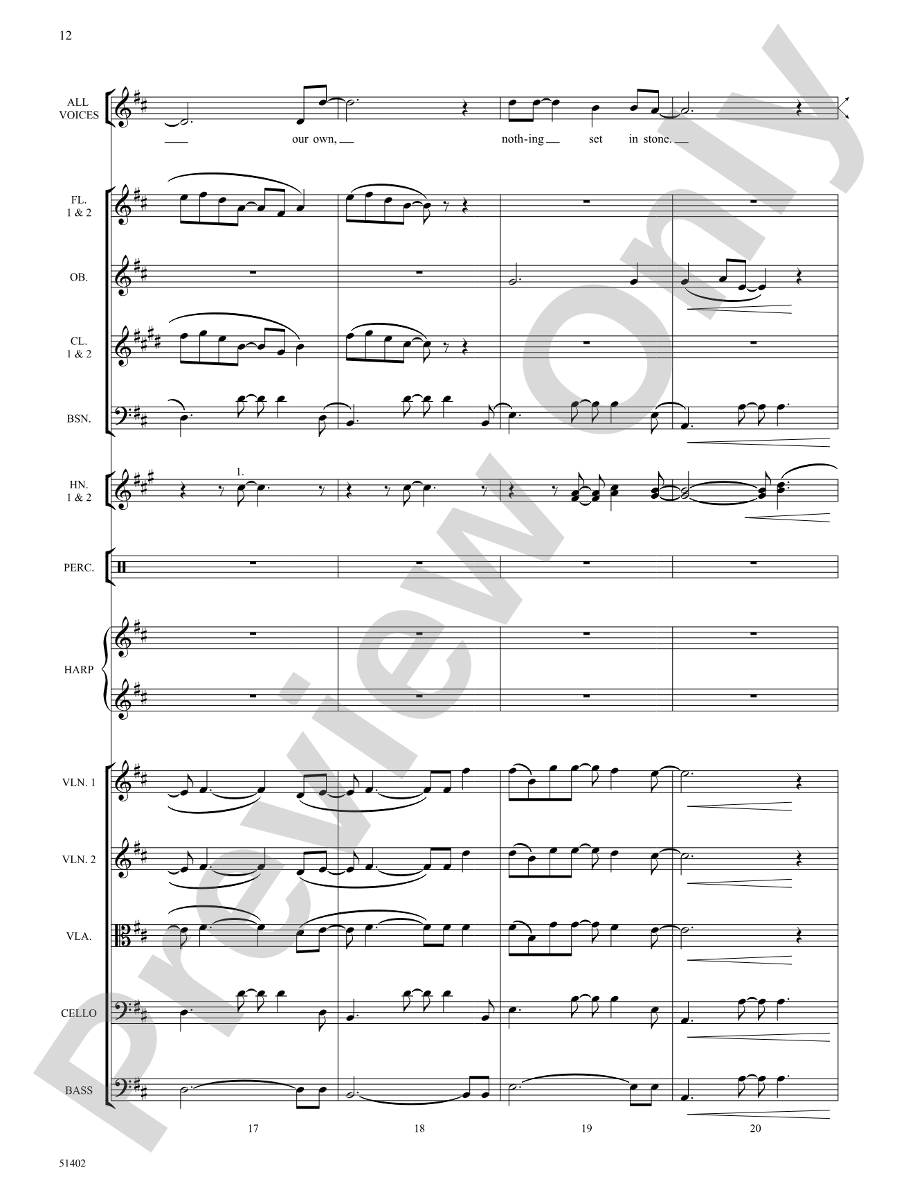 Four Seasonal Rounds: Orchestration