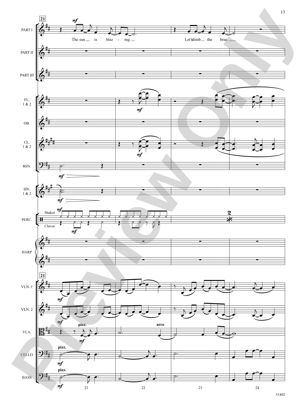 Four Seasonal Rounds: Orchestration