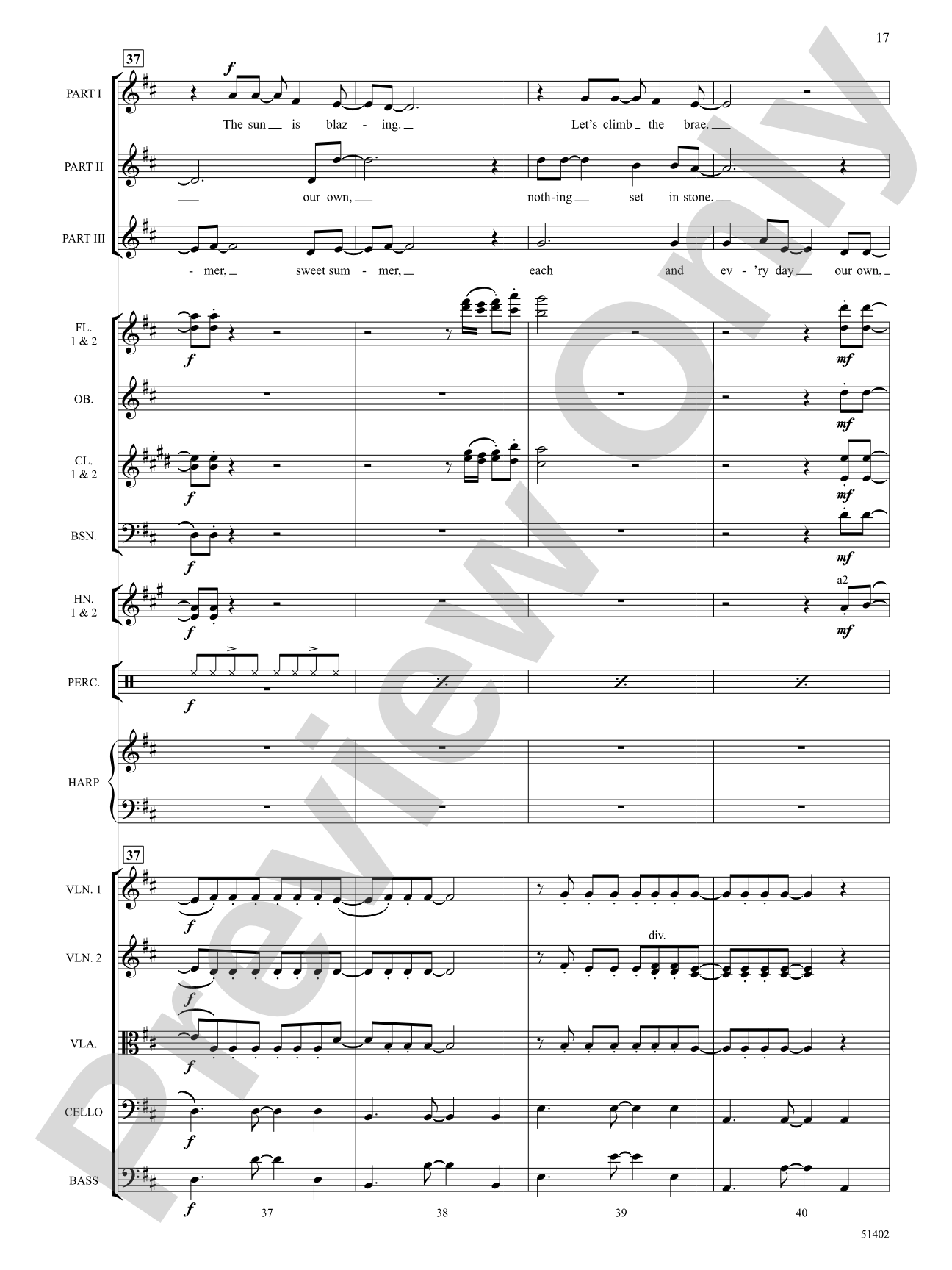 Four Seasonal Rounds: Orchestration