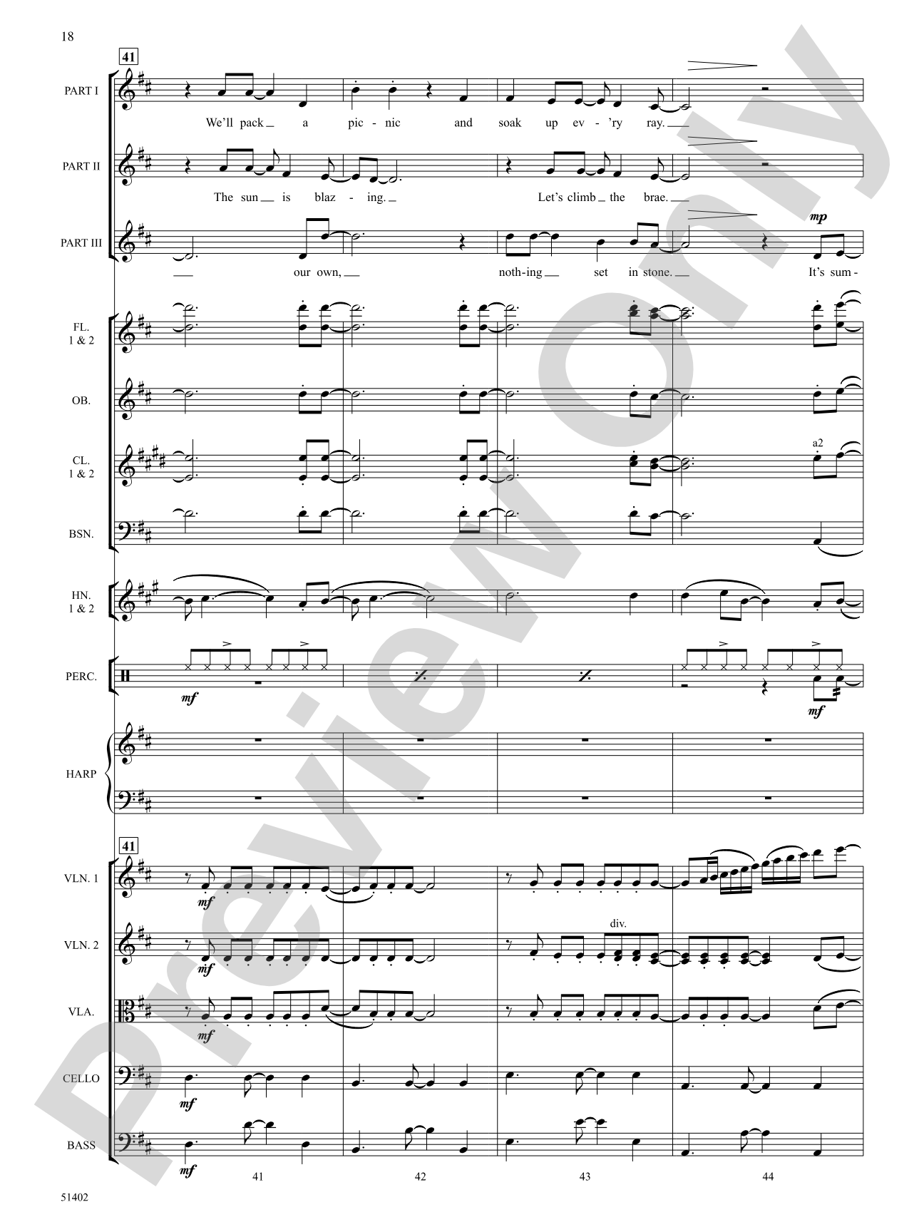 Four Seasonal Rounds: Orchestration