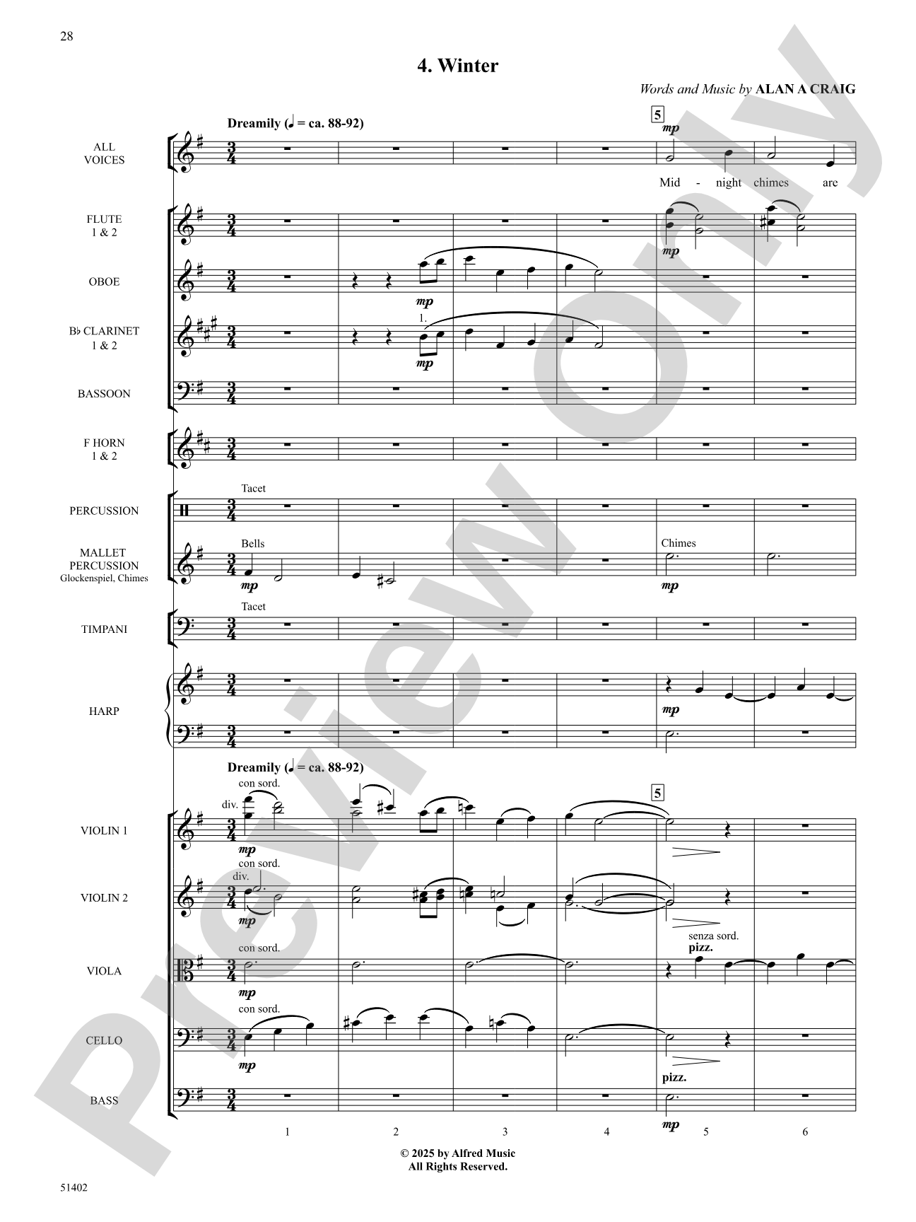 Four Seasonal Rounds: Orchestration