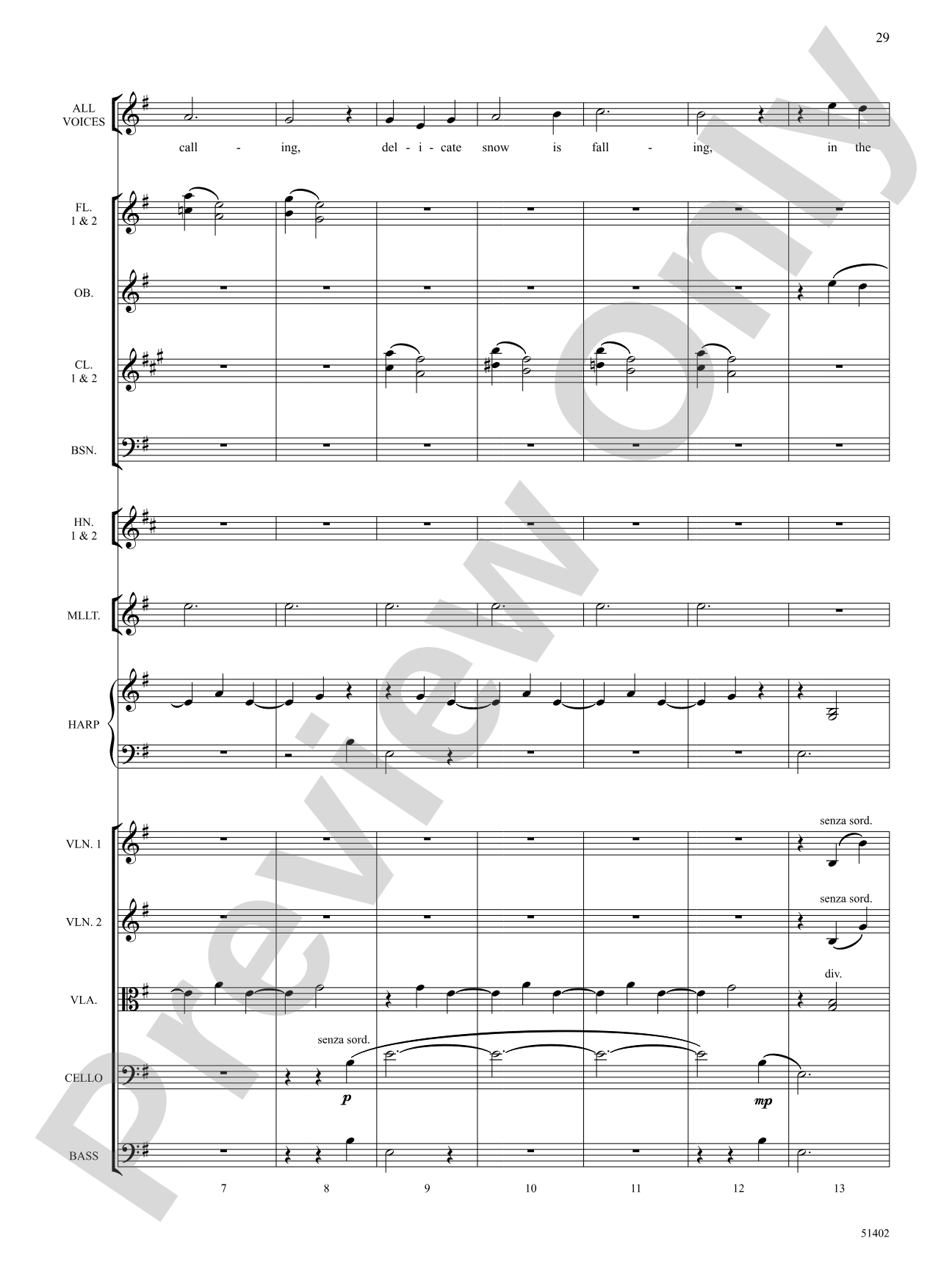 Four Seasonal Rounds: Orchestration