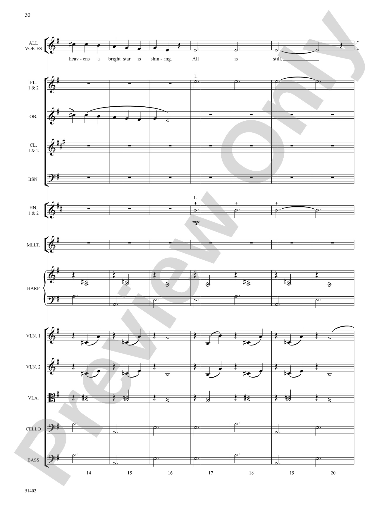 Four Seasonal Rounds: Orchestration