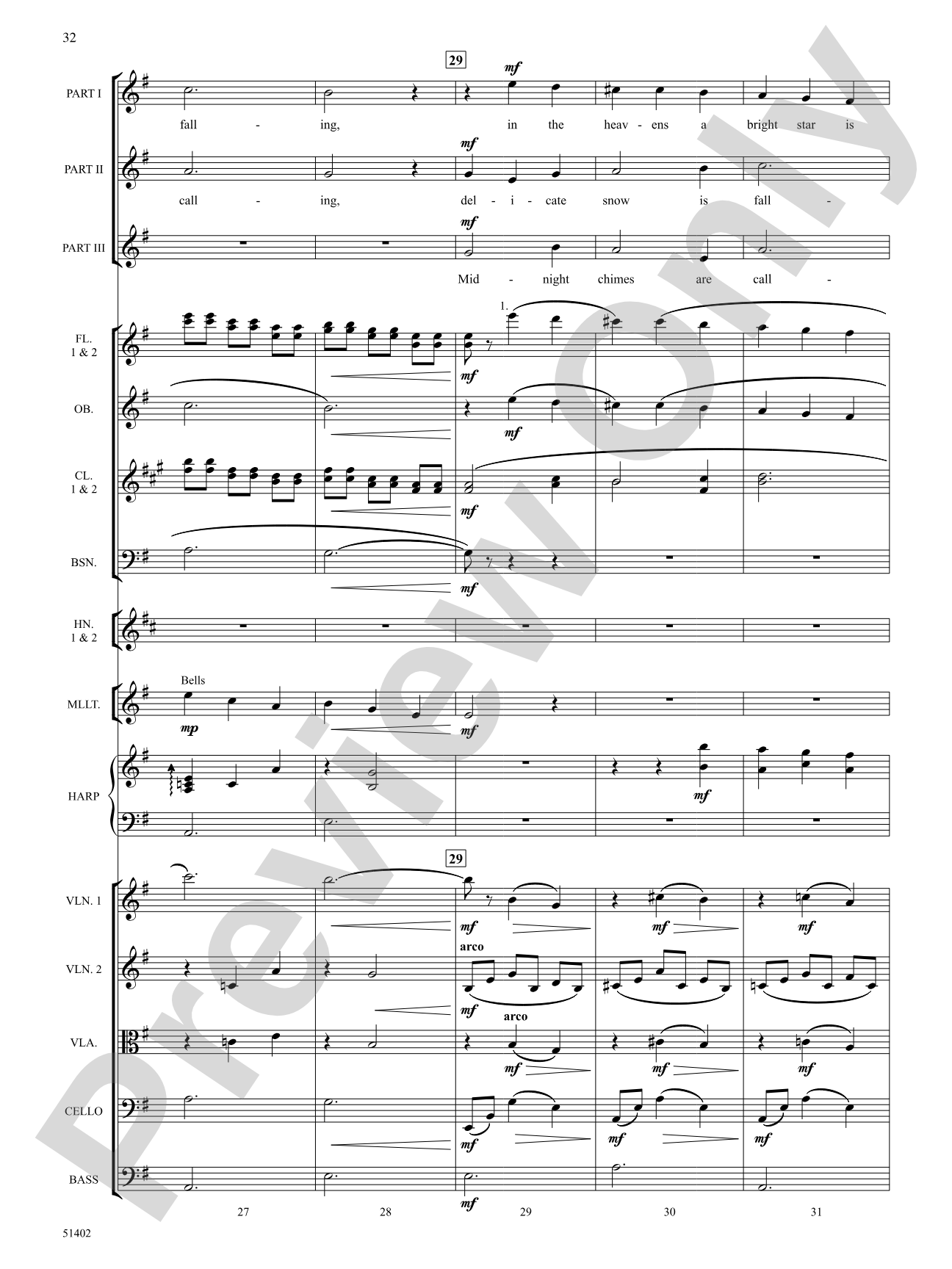 Four Seasonal Rounds: Orchestration