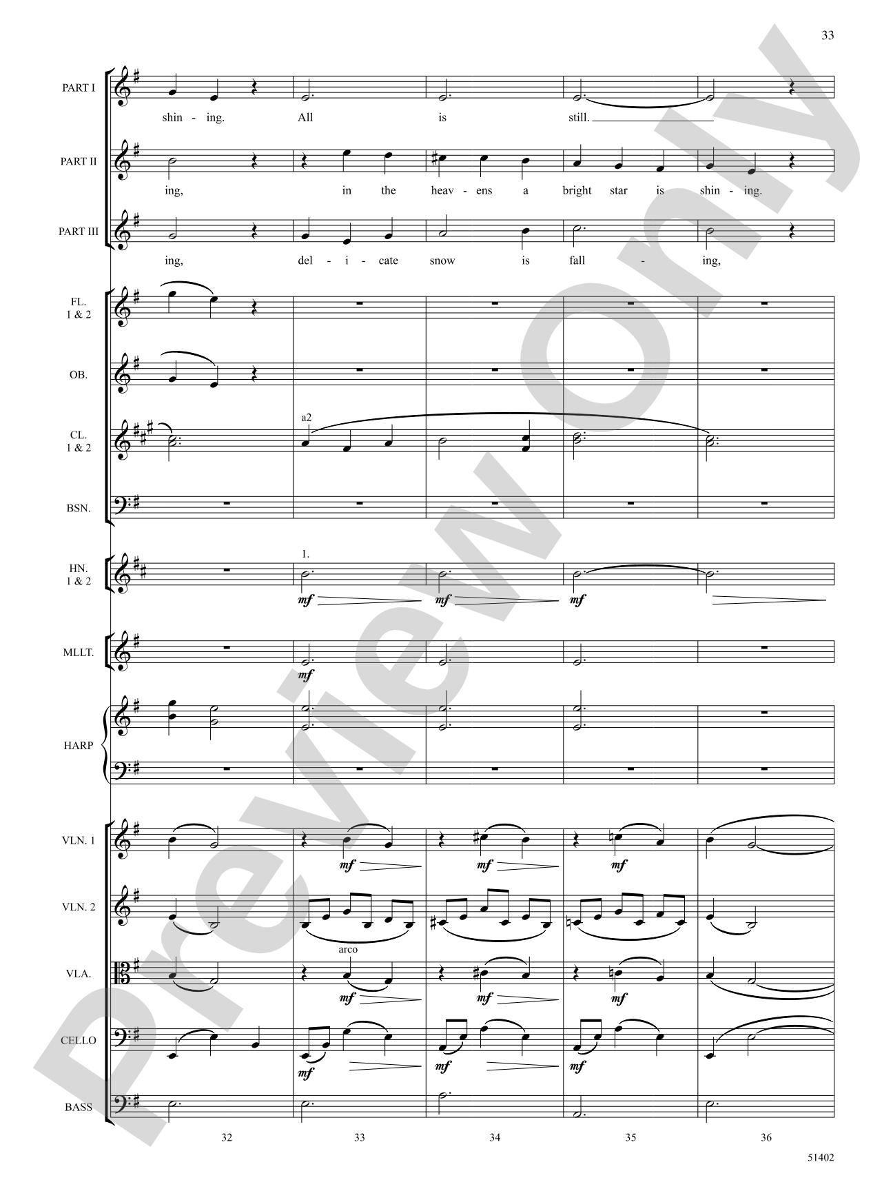 Four Seasonal Rounds: Orchestration