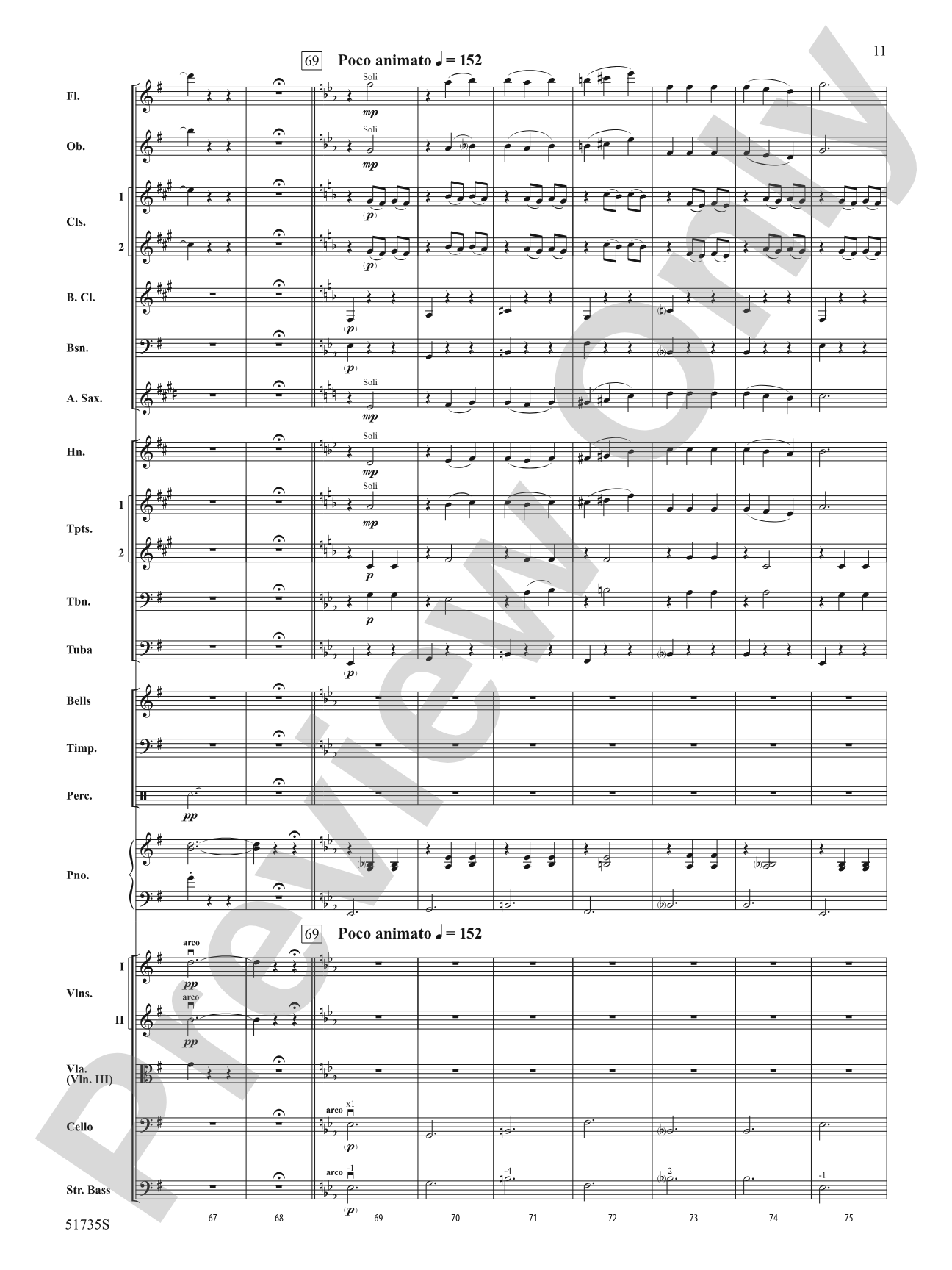 Flower Duet: Full Orchestra Conductor Score & Parts